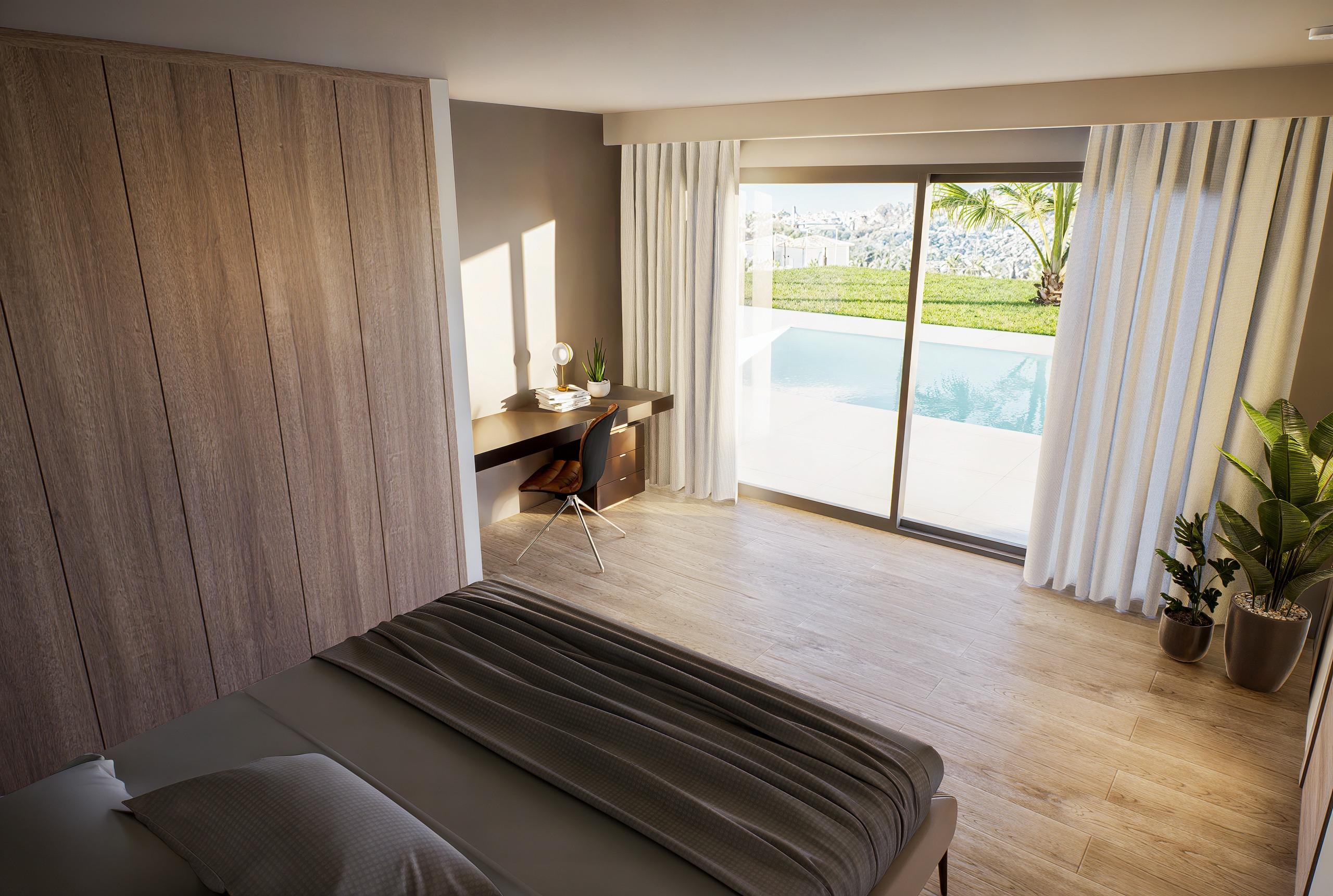 Garden and plot of new-build villa in Altea Hills, Altea
