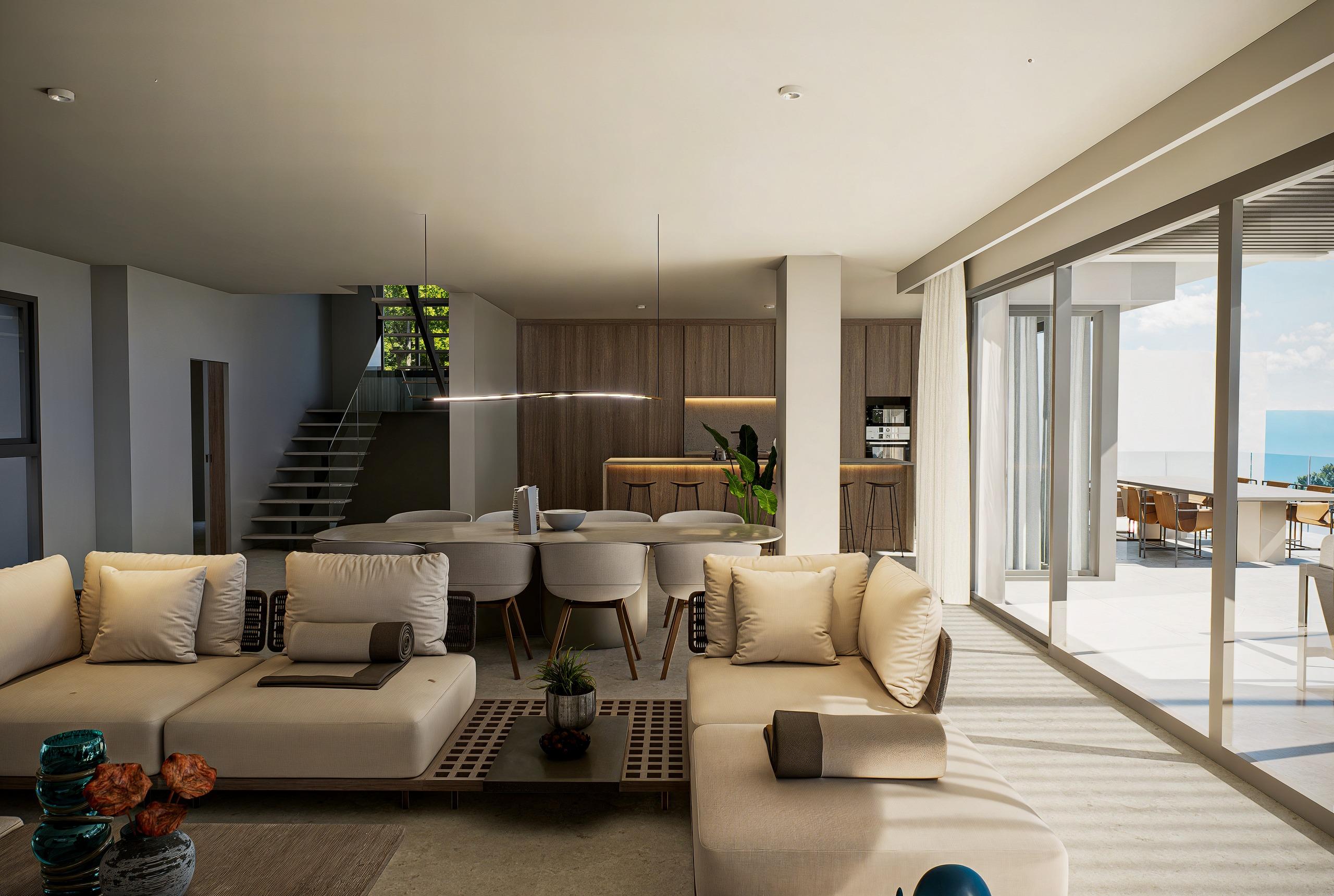 Pool area of 4-bedroom villa, Altea Hills
