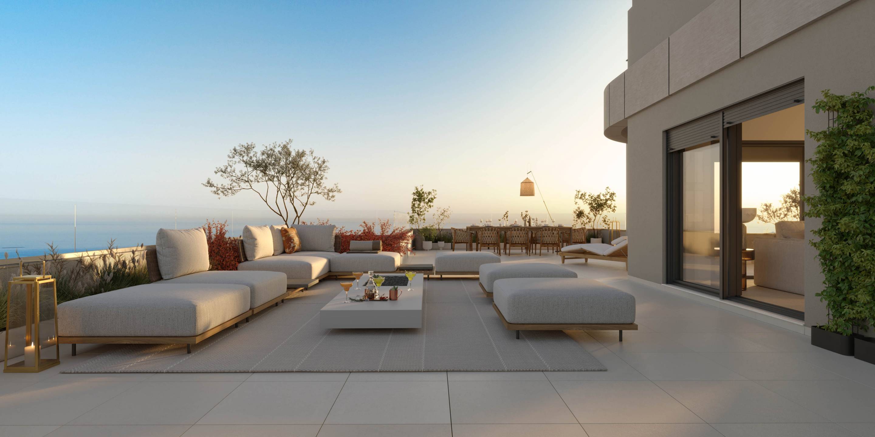 View from 3rd floor of new-build apartment building, El Saltillo, Torremolinos