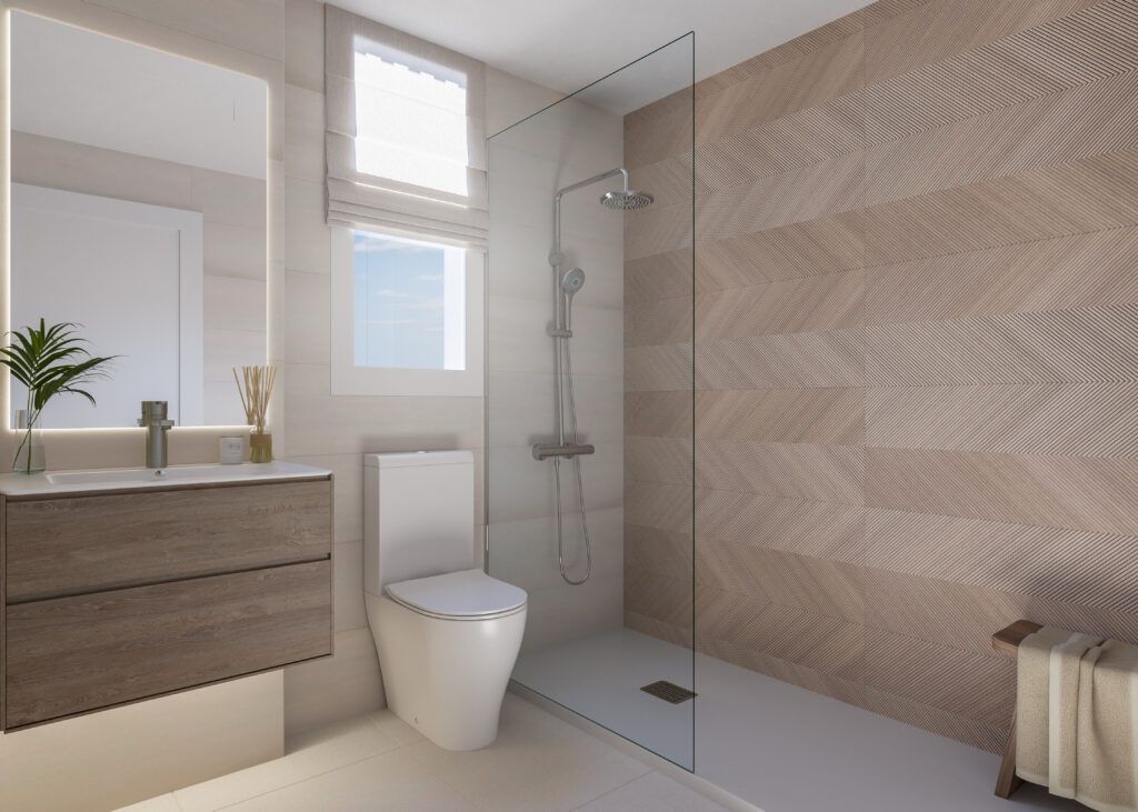 Bathroom in 2-bedroom new-build apartment, Centro, Estepona