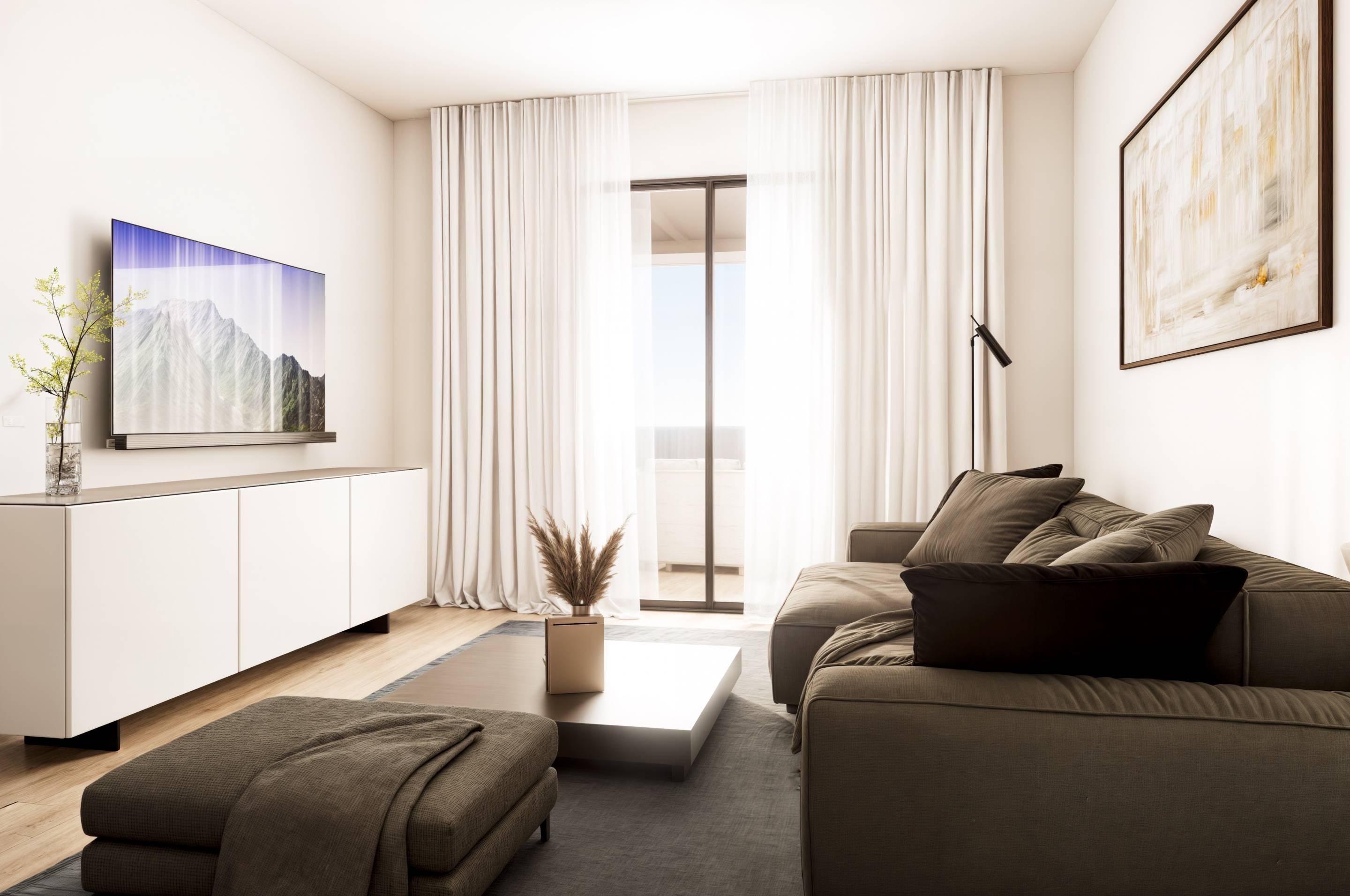 Building detail of the apartment in Seascape resort, Finestrat