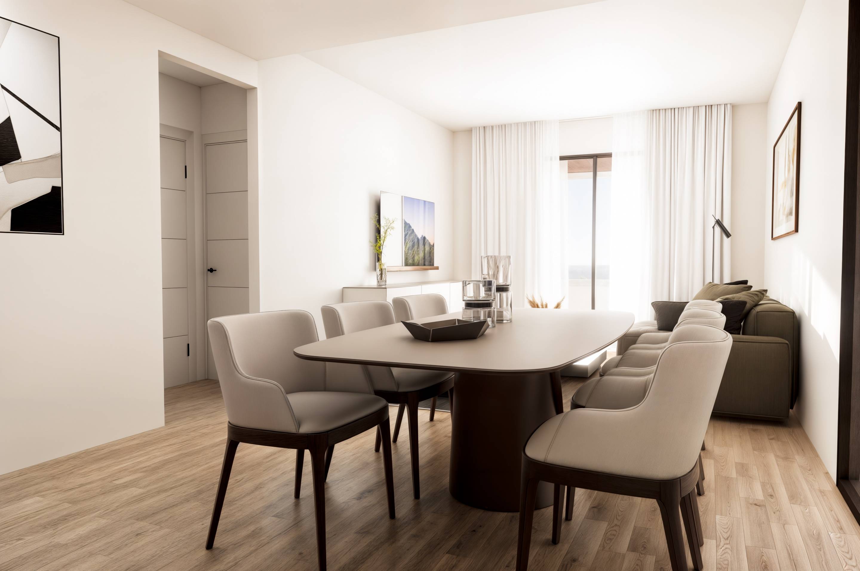Hallway of the penthouse in Seascape resort, Finestrat (view 22)