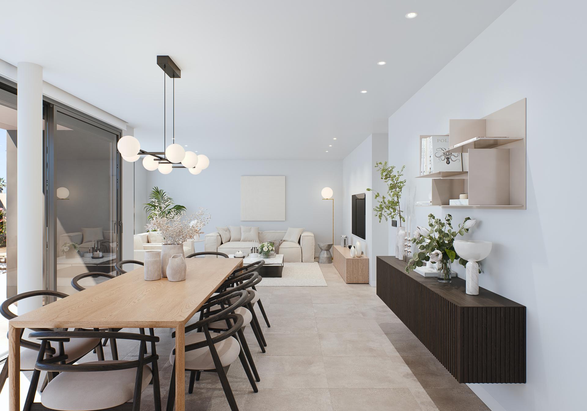 Ground-floor terrace of new-build villa on 1400m2 plot, La Zenia