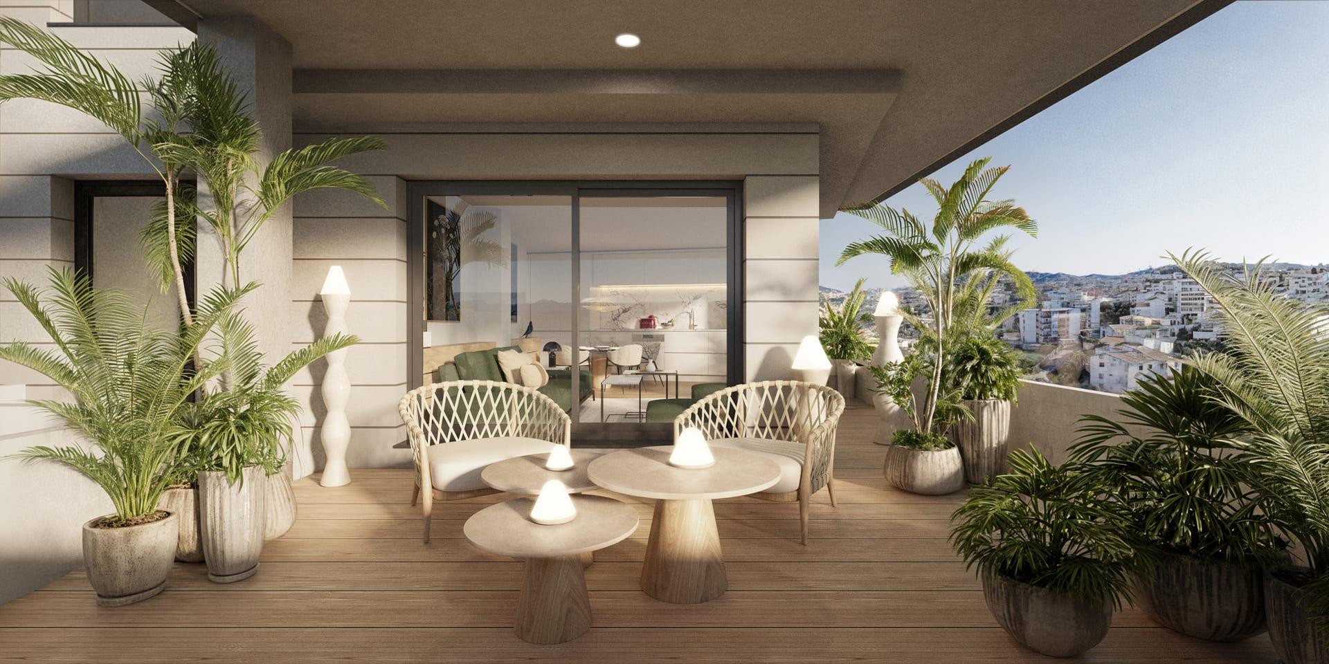 Bathroom in 3-bedroom new-build penthouse, Las Mesas, Estepona