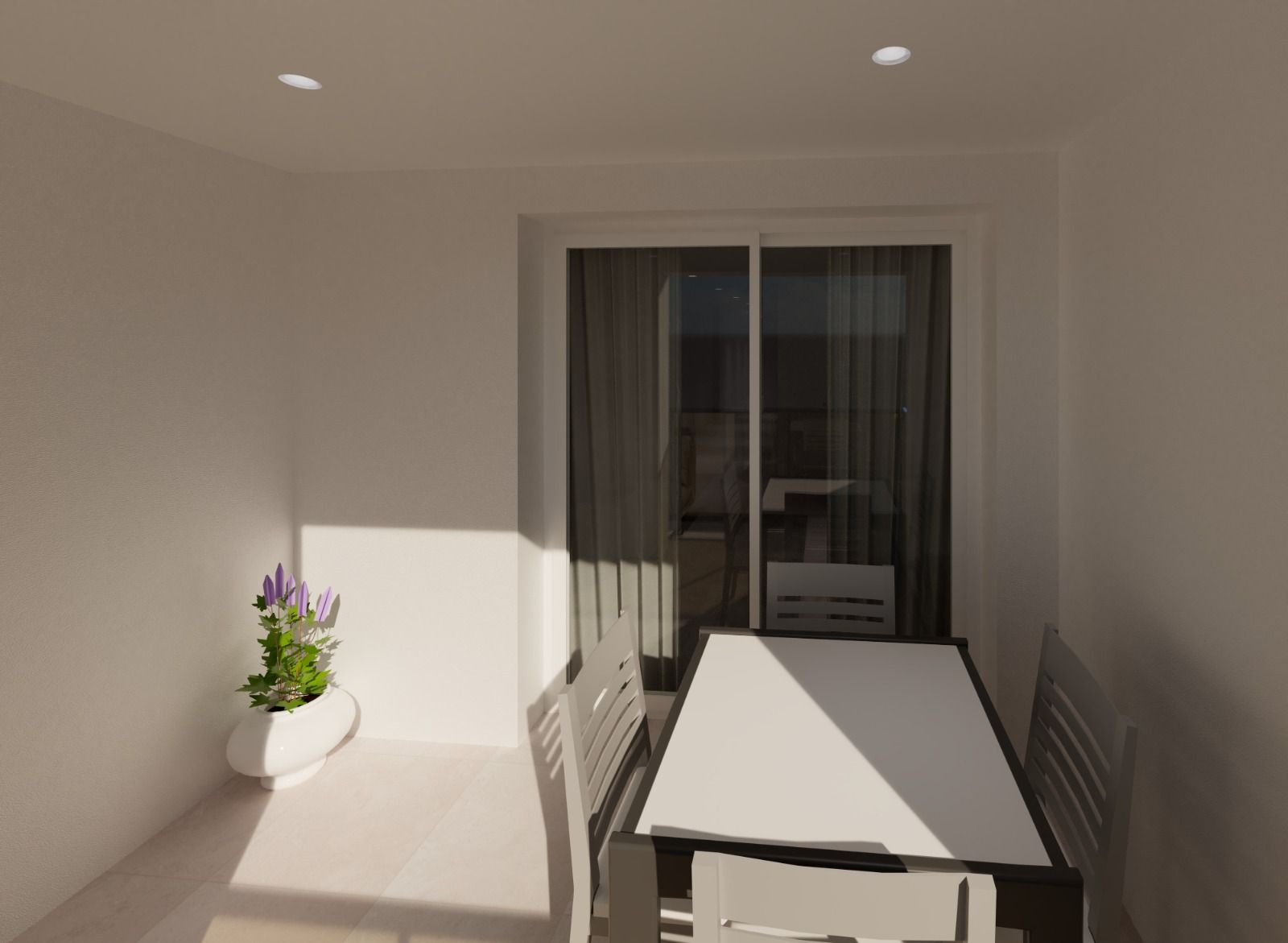 Render of finished building facade