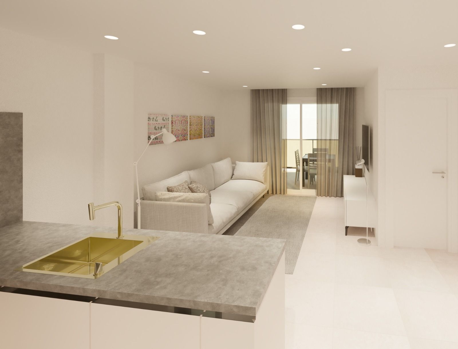 Covered terrace off the master bedroom