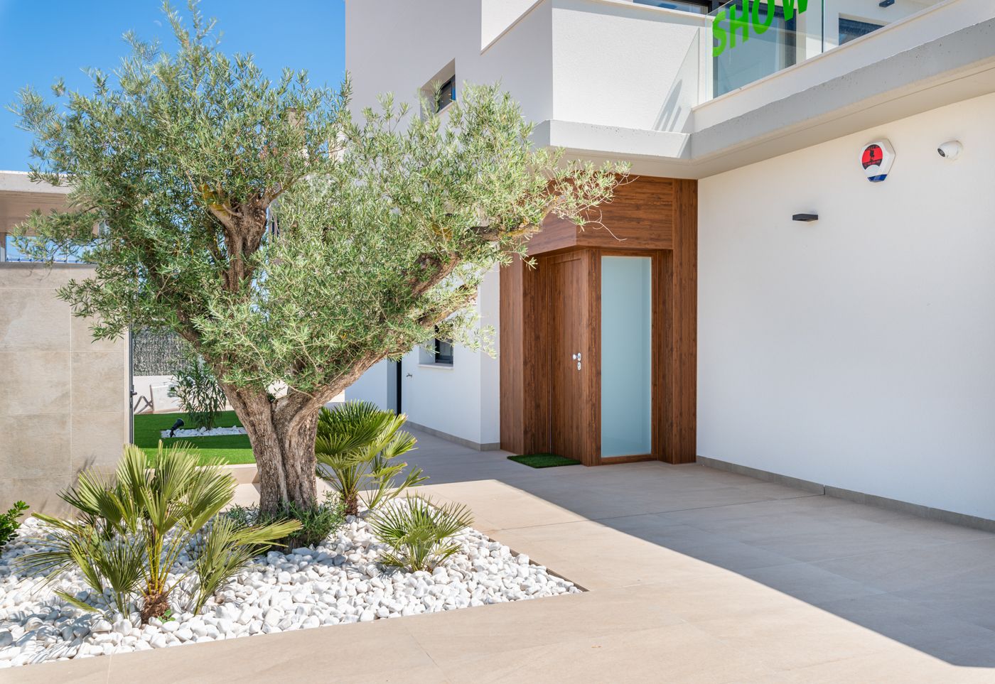 Roof terrace with open sky, new-build villa, Campoamor