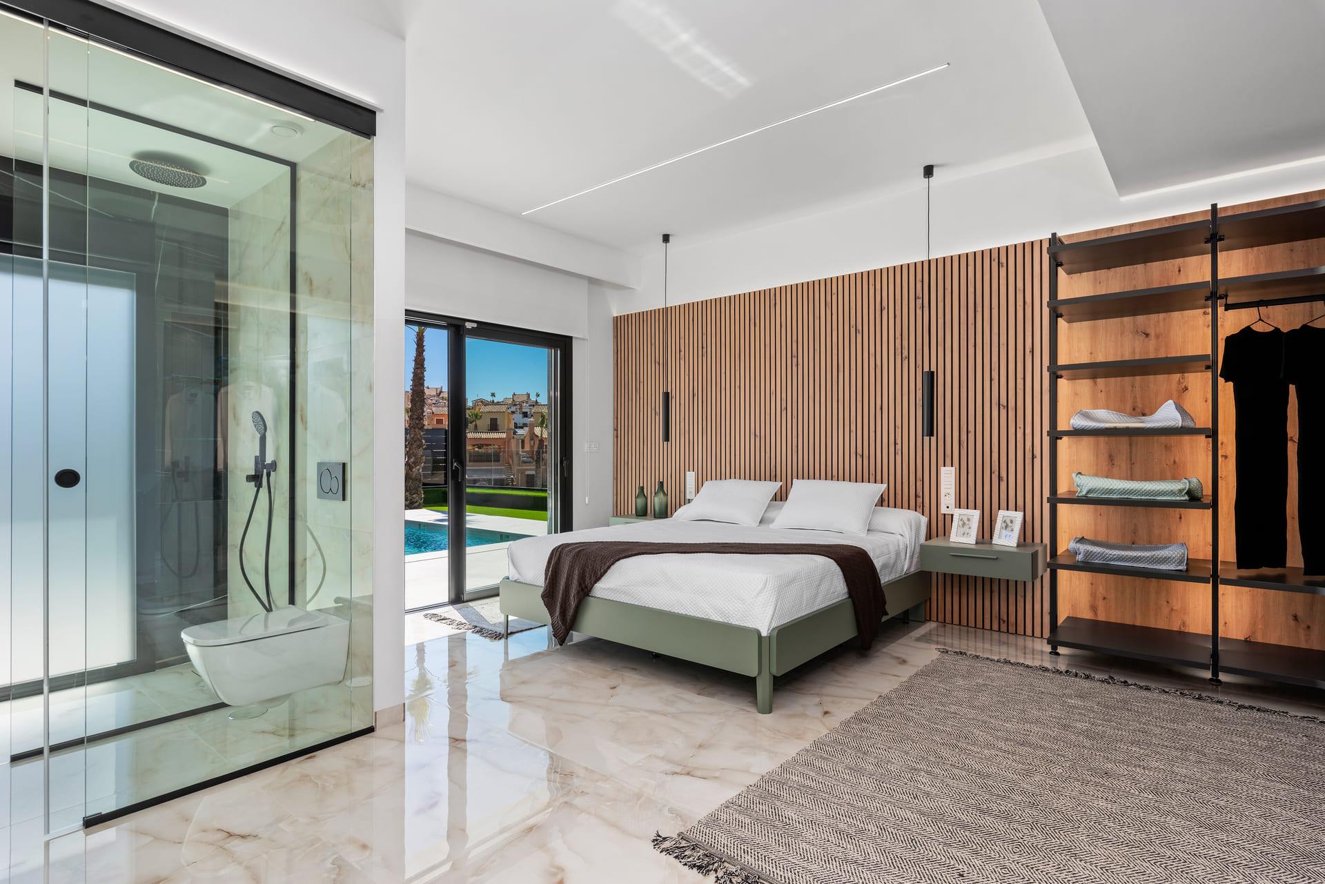 Solarium level of new-build villa in Algorfa, Alicante