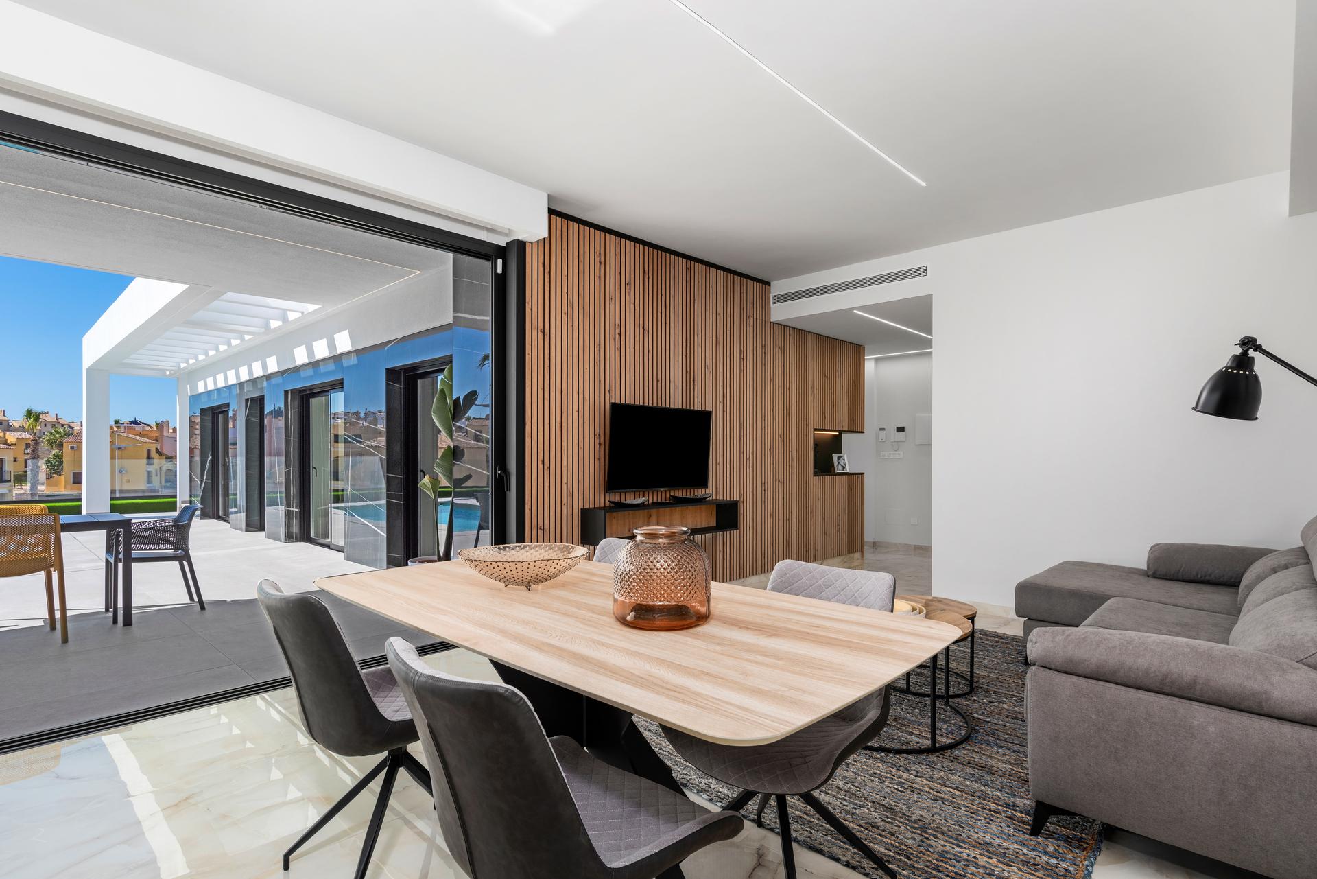 Ceiling and interior finish detail, new-build villa, Algorfa