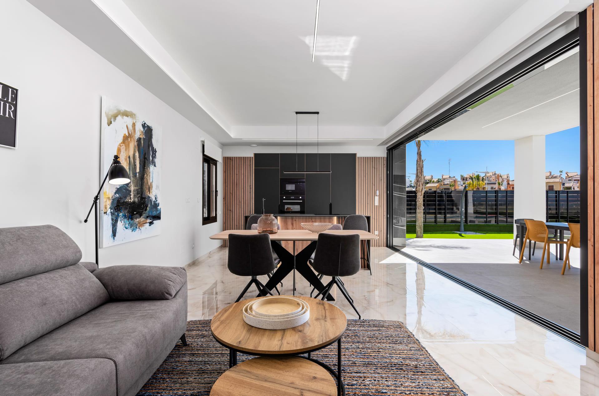Kitchen appliances and fittings in new-build villa, Algorfa