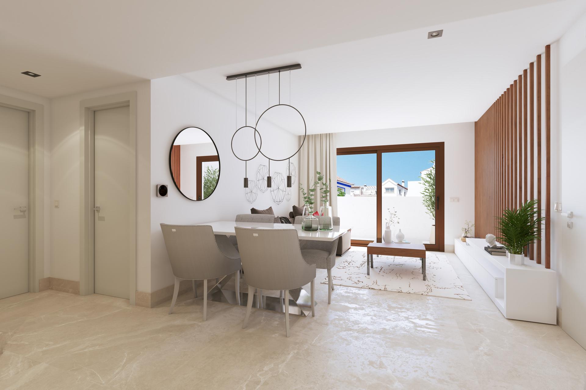 Bedroom with built-in storage in new-build apartment, Benahavis