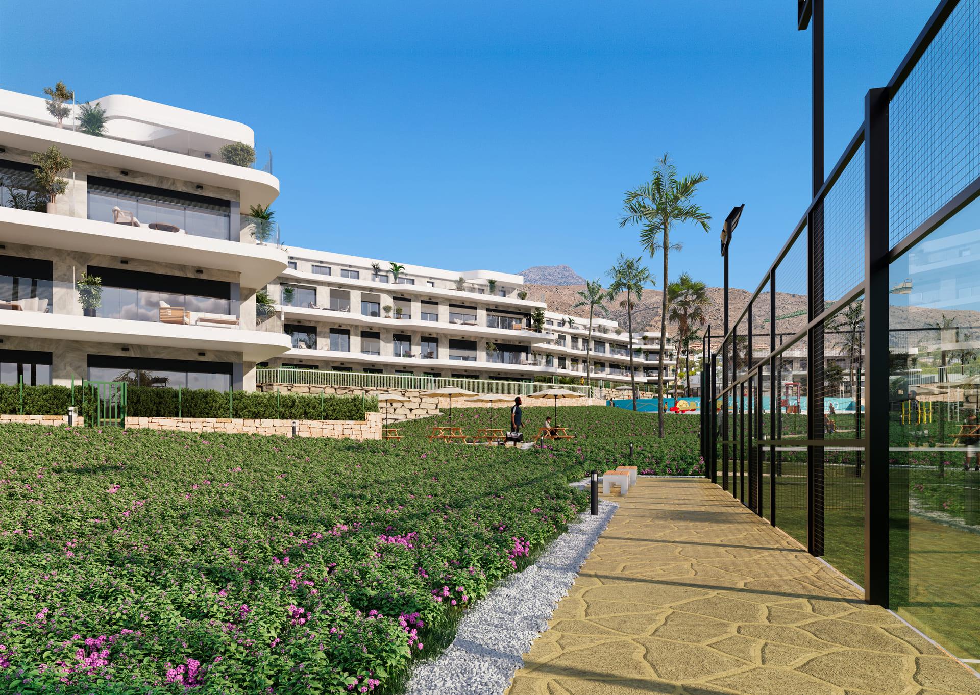 Building detail of the apartment in Finestrat hills, Finestrat