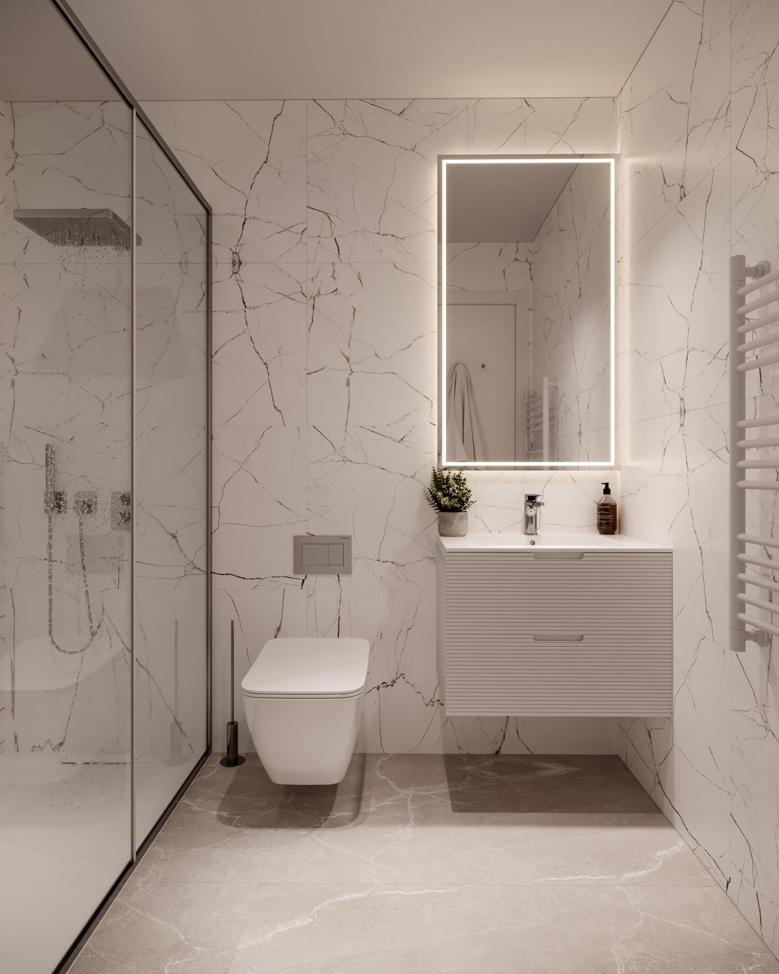 Bathroom in apartment, Finestrat hills