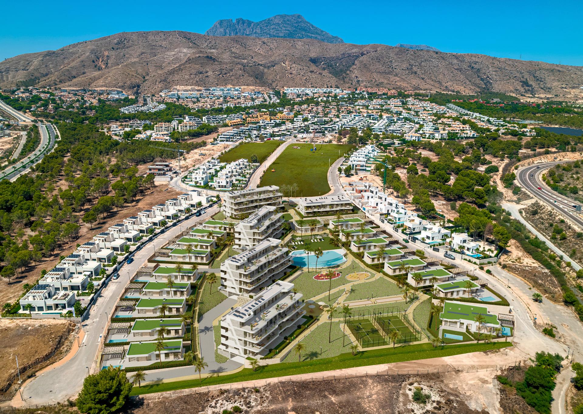 Parking area of the penthouse in Finestrat hills, Finestrat