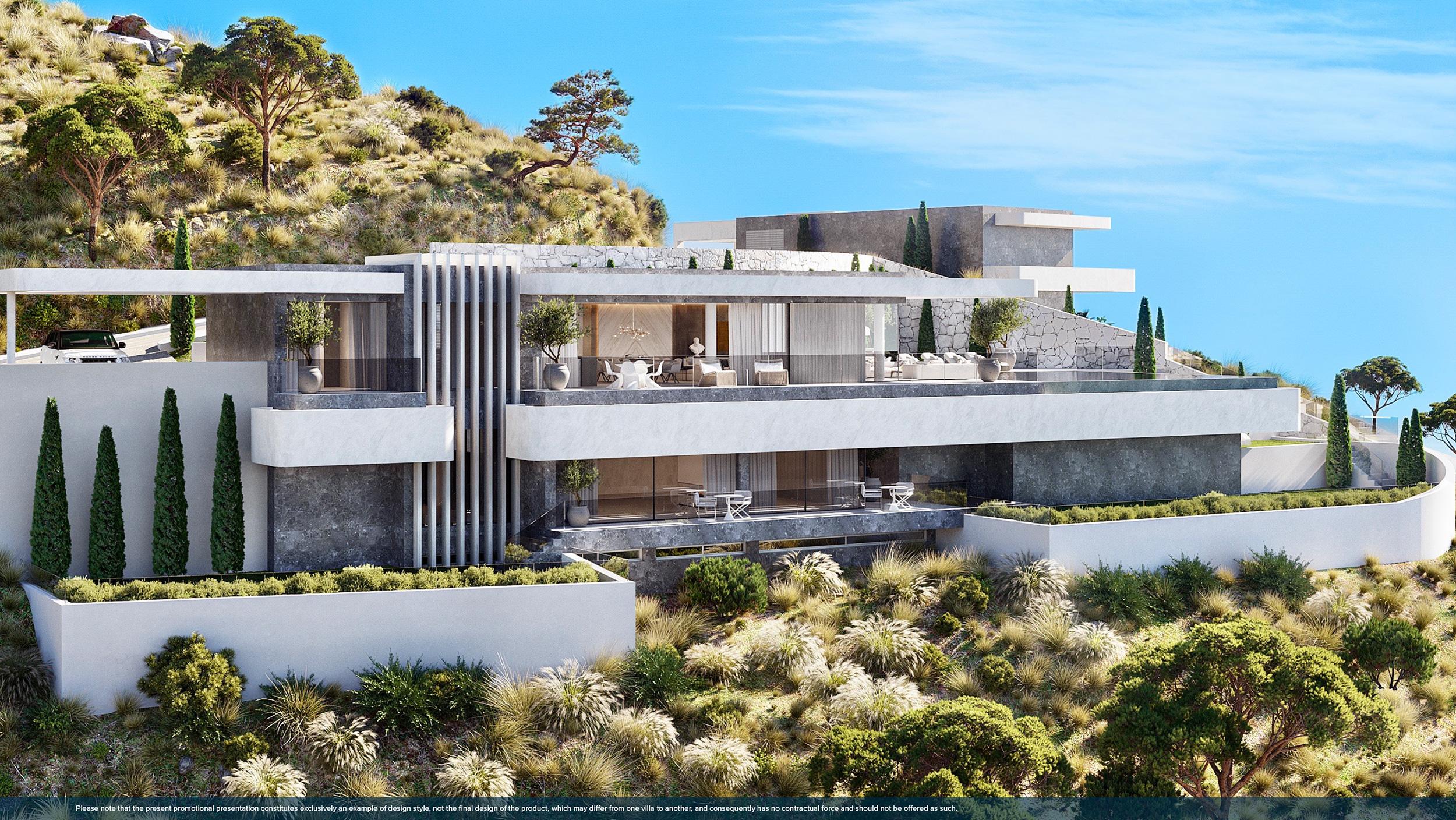 Room interior in 3-bedroom new-build villa, El Madroñal, Benahavis