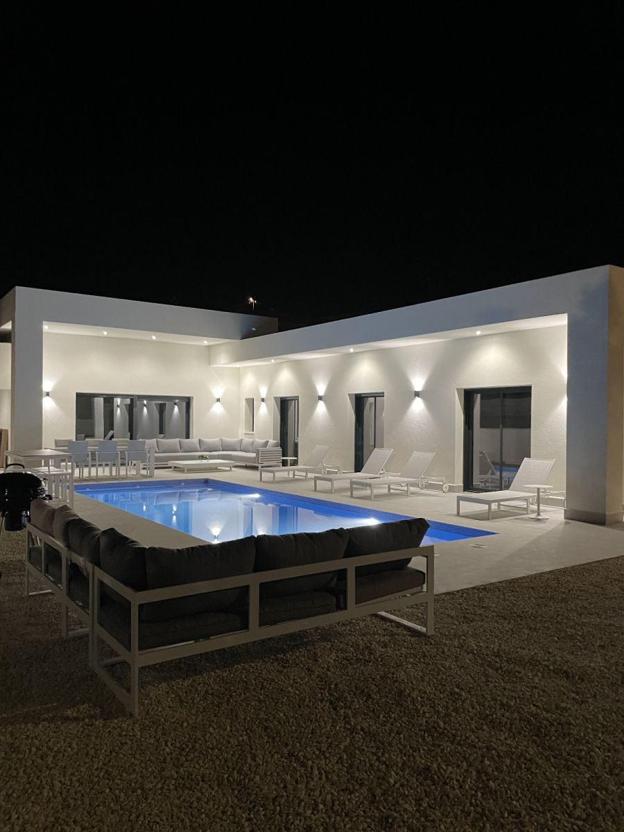 Main bathroom in new-build villa, La Romana, Alicante