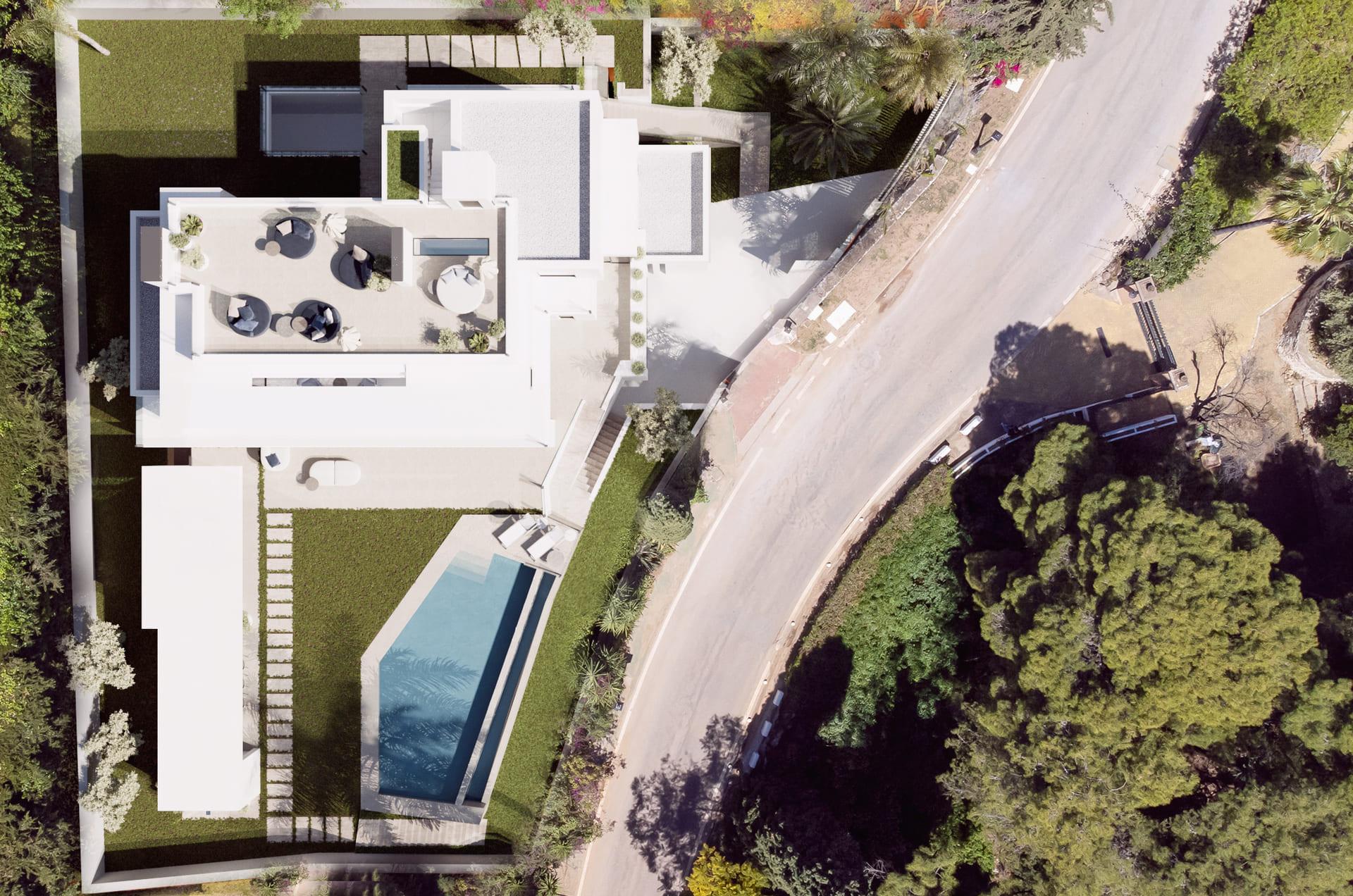 Staircase in new-build villa, Cascada de Camojan, Marbella