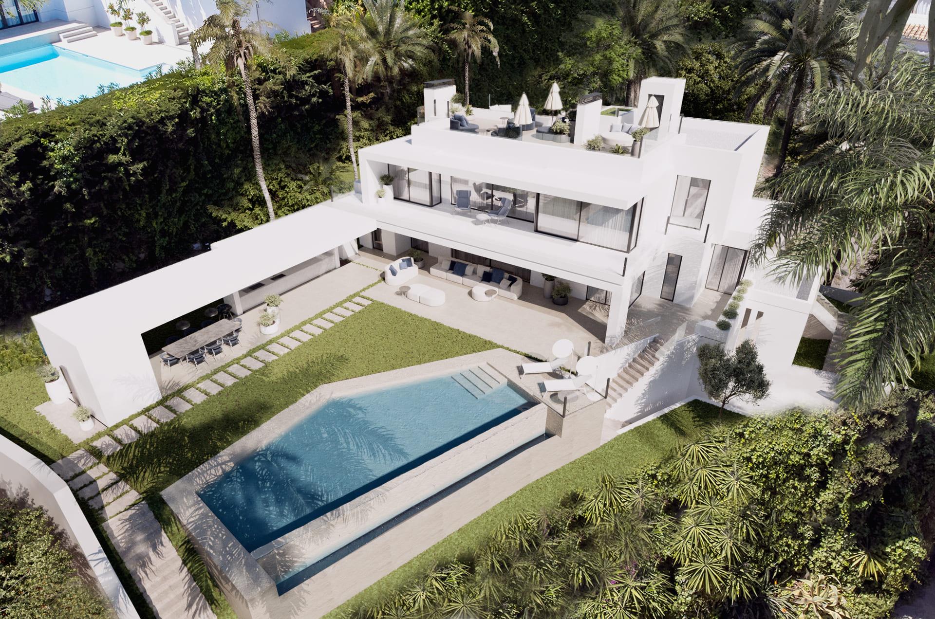 Additional bedroom in new-build villa, Cascada de Camojan, Marbella