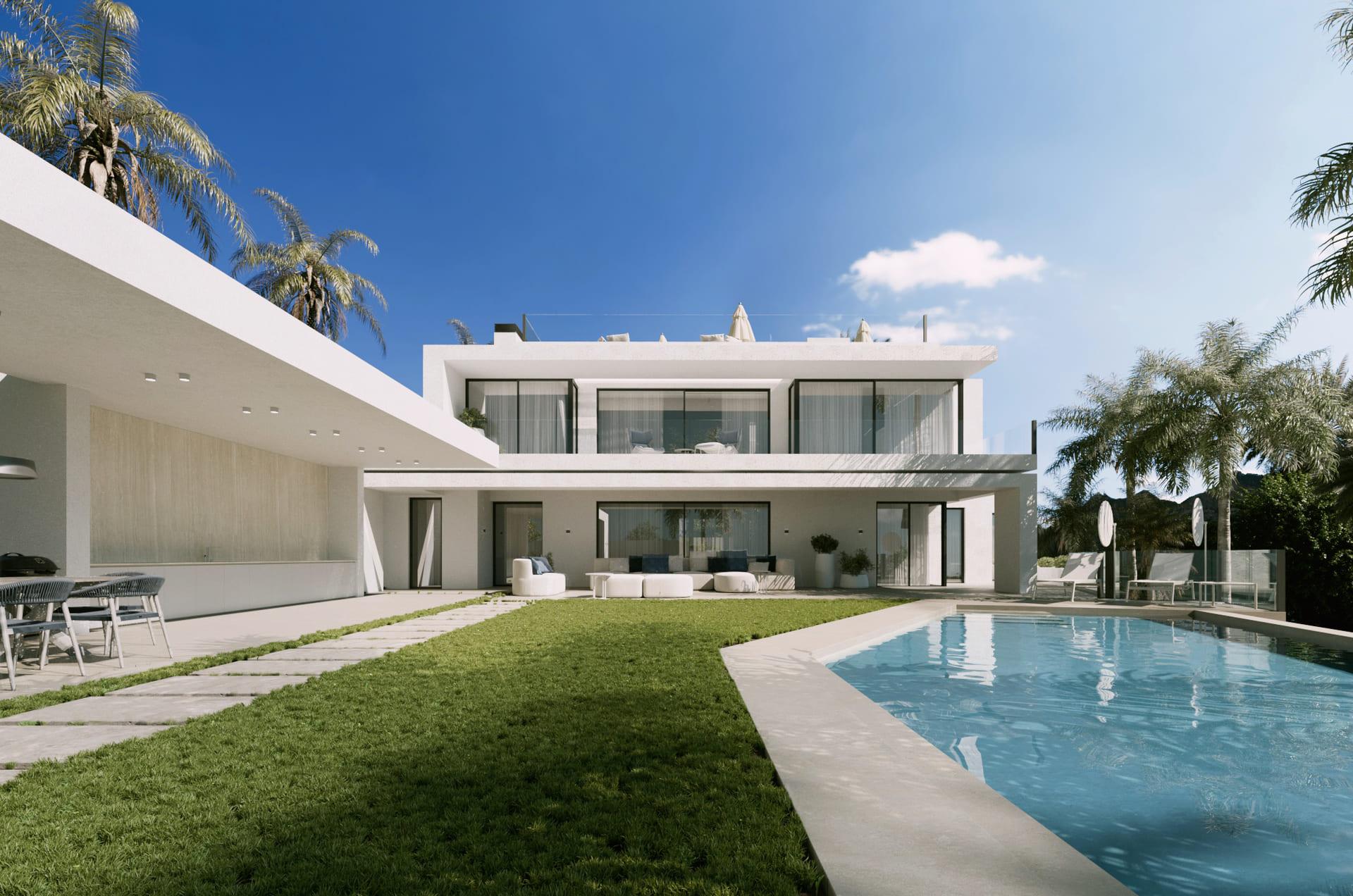Dining area in 6-bedroom villa, Cascada de Camojan, Marbella