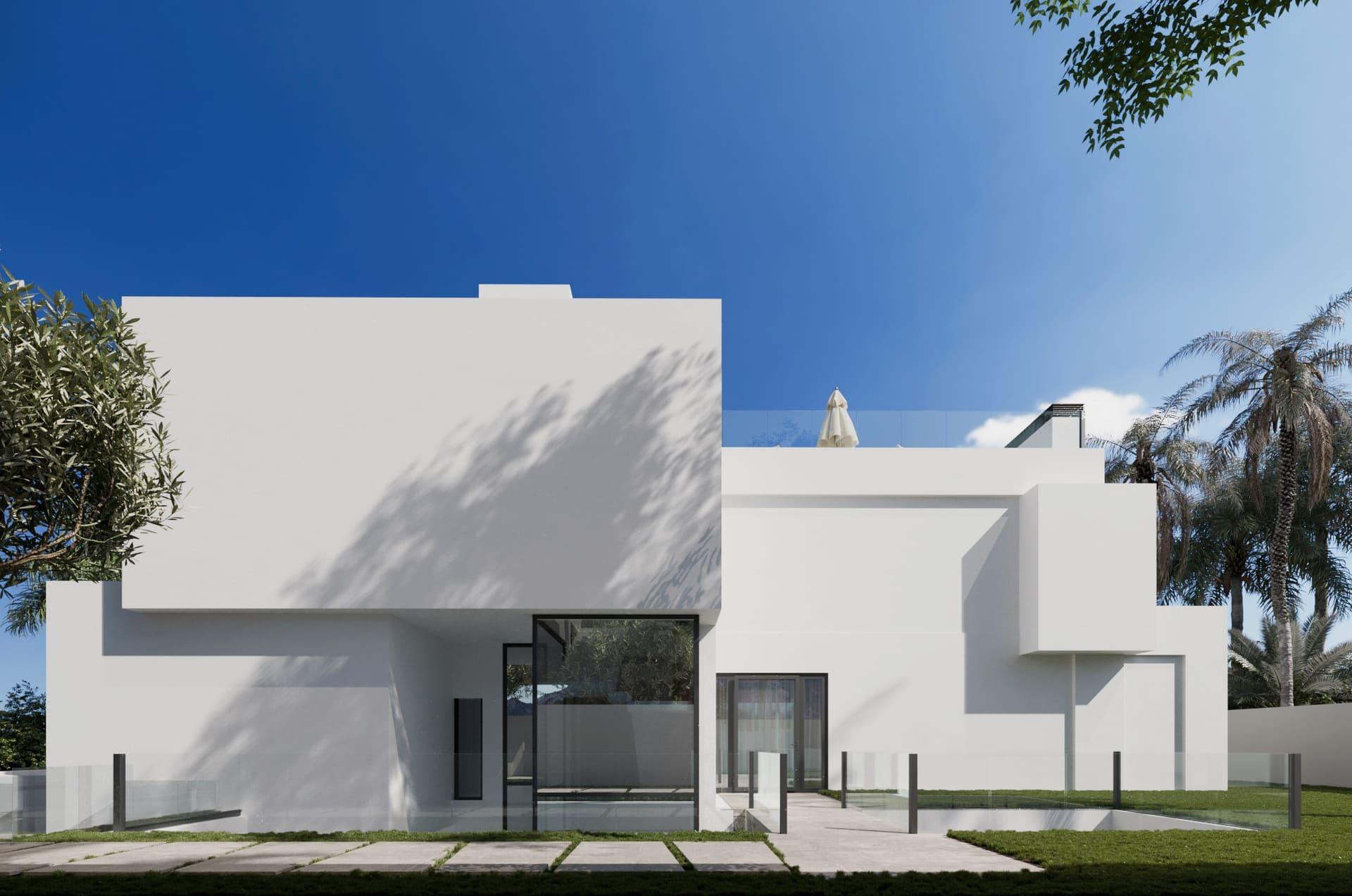 Master bedroom in new-build villa, Cascada de Camojan, Marbella