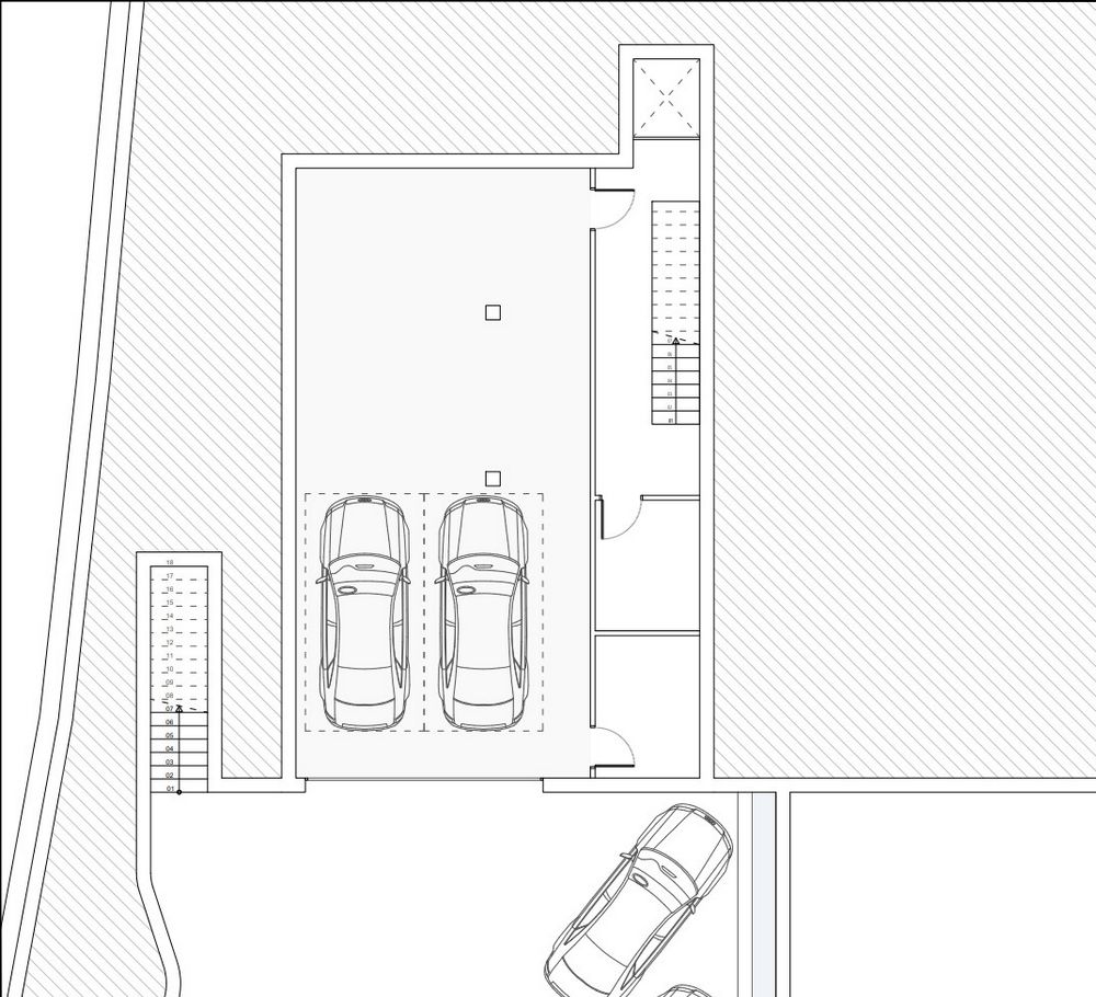 Site plan of new-build villa in Altea Hills, Altea