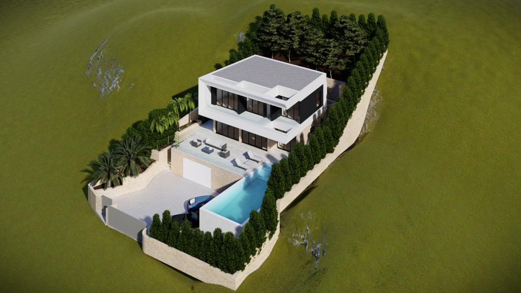 Floor plan of 4-bedroom villa in Altea Hills, Altea