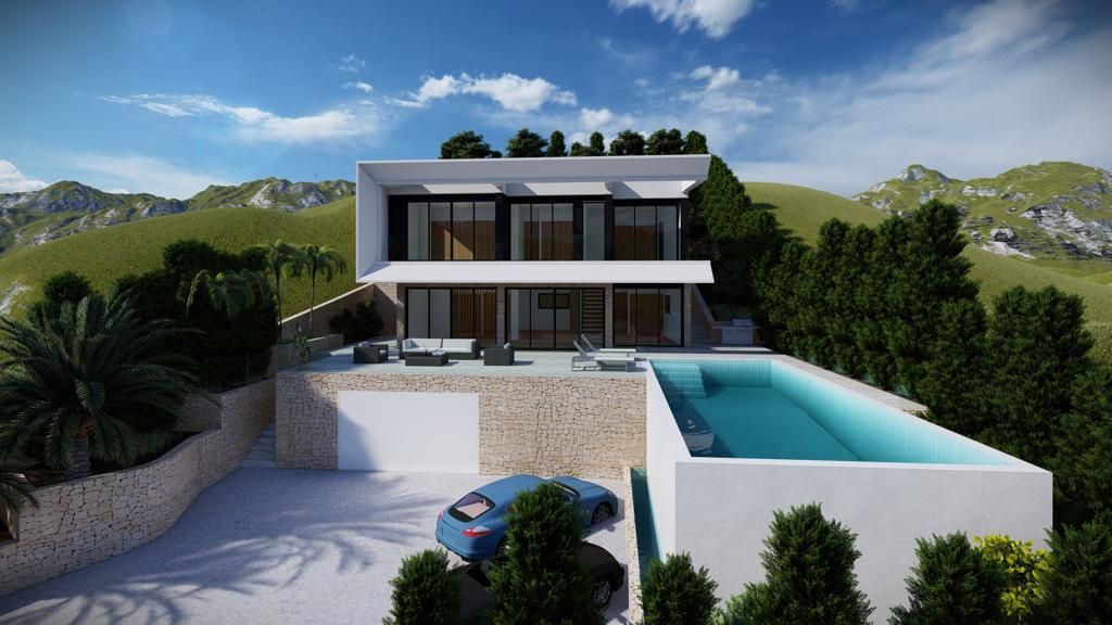 Master bedroom in 4-bedroom new-build villa, Altea Hills