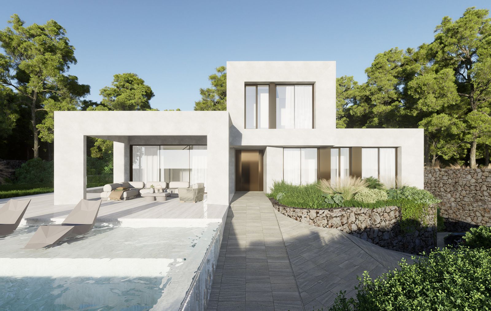 Site plan or floor plan of 3-bedroom villa, Las Colinas Golf