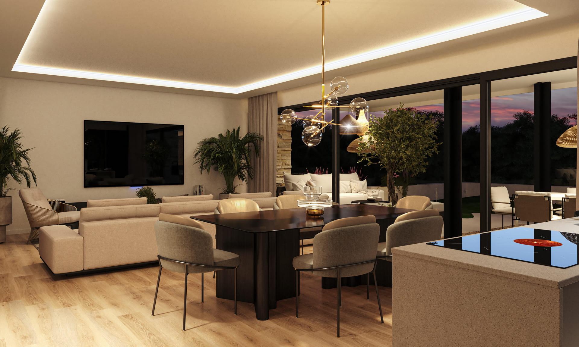 Hallway of the apartment in Las Colinas Golf, Orihuela