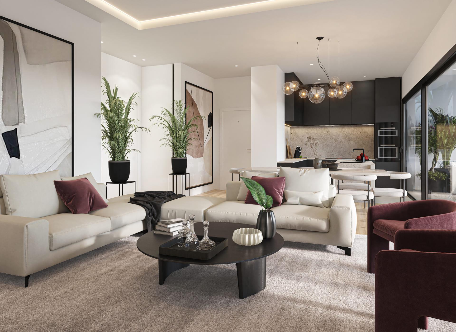 Complex grounds of the apartment in Las Colinas Golf, Orihuela