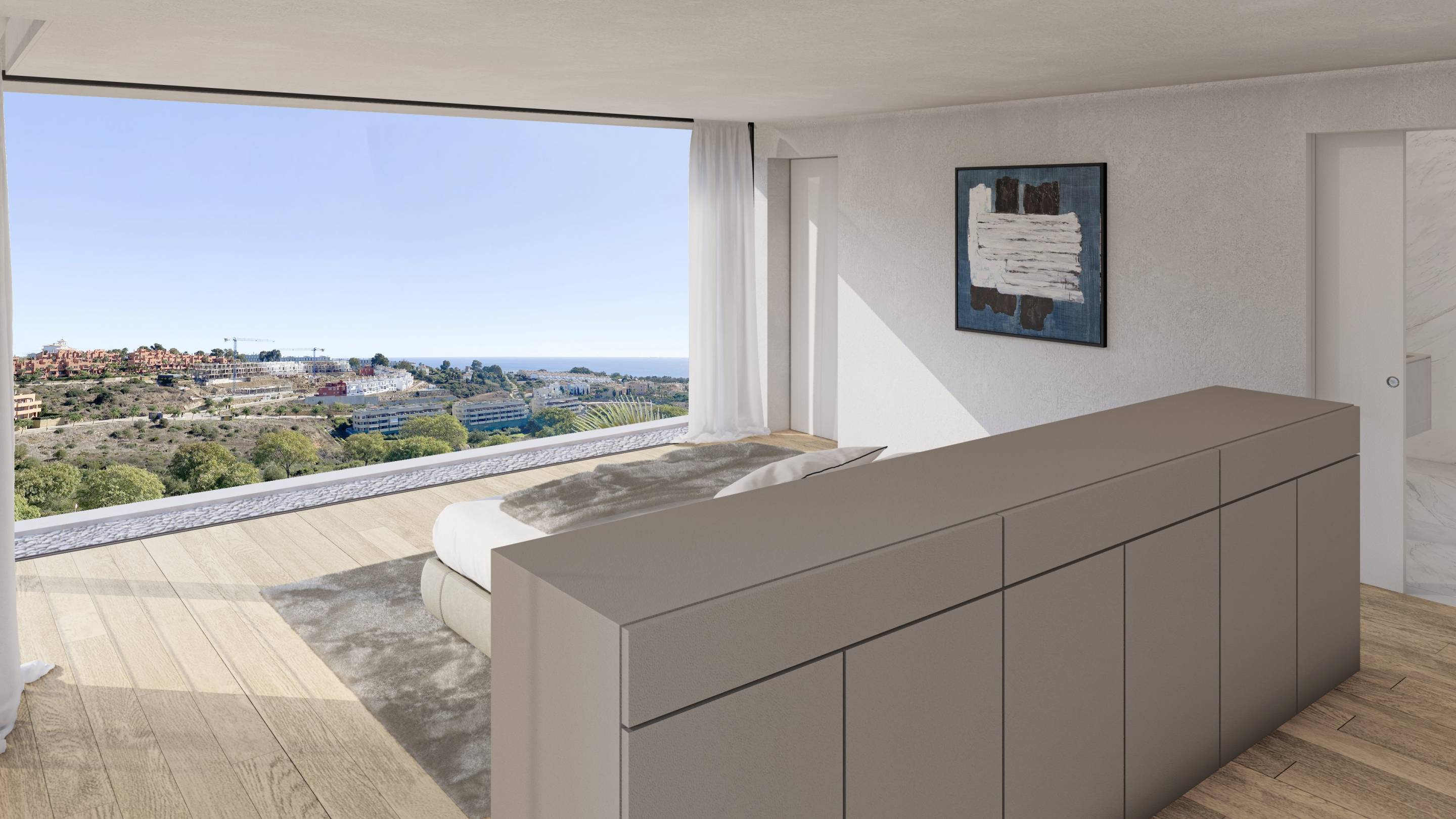 Master bedroom in new-build villa, Bahia de las Rocas, Manilva