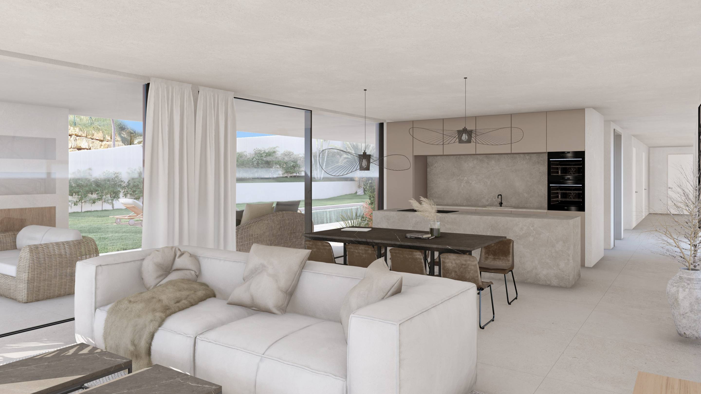 En-suite bathroom in new-build villa, Bahia de las Rocas, Manilva