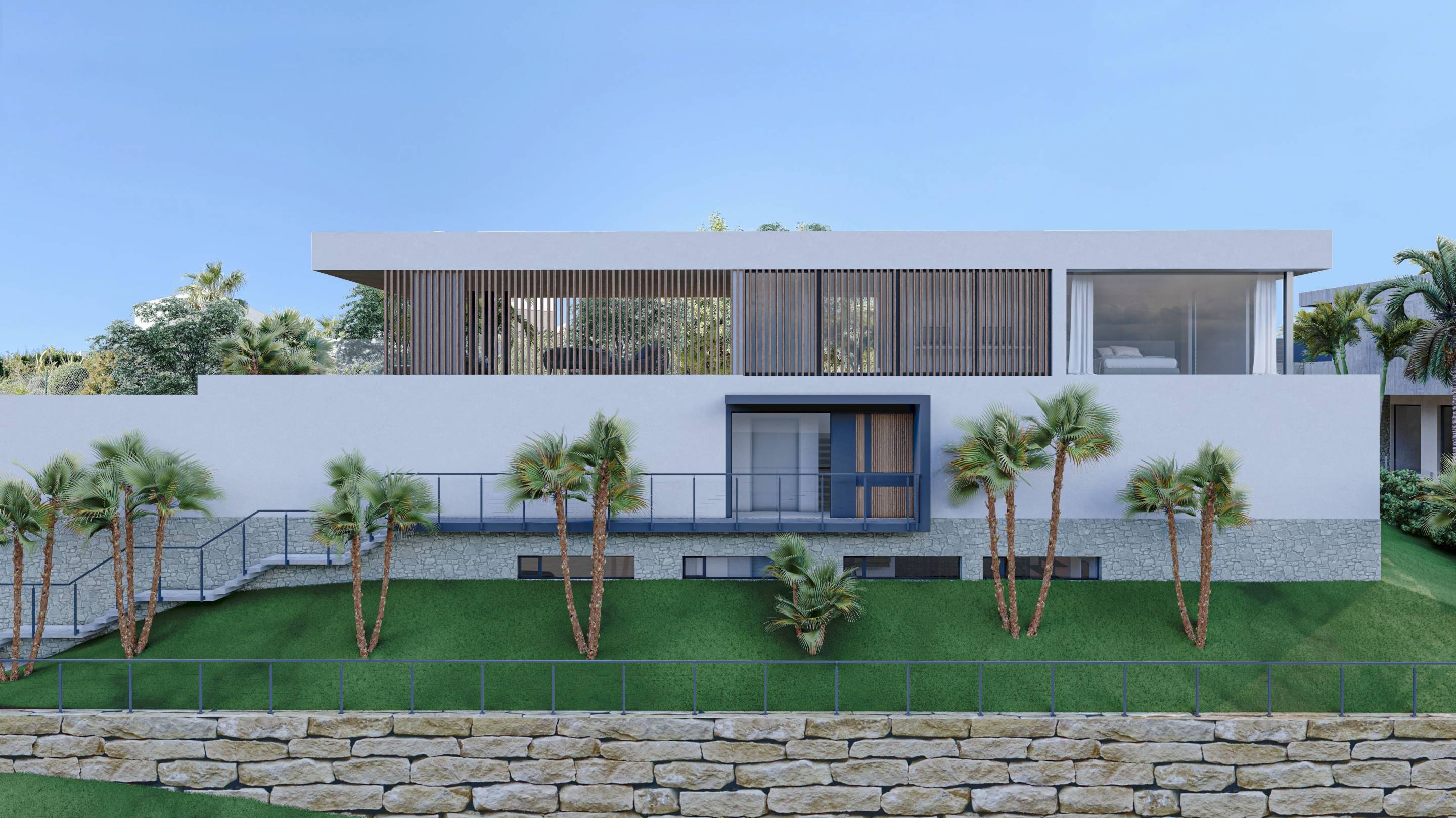 Garage or parking area in 4-bedroom villa, Bahia de las Rocas, Manilva