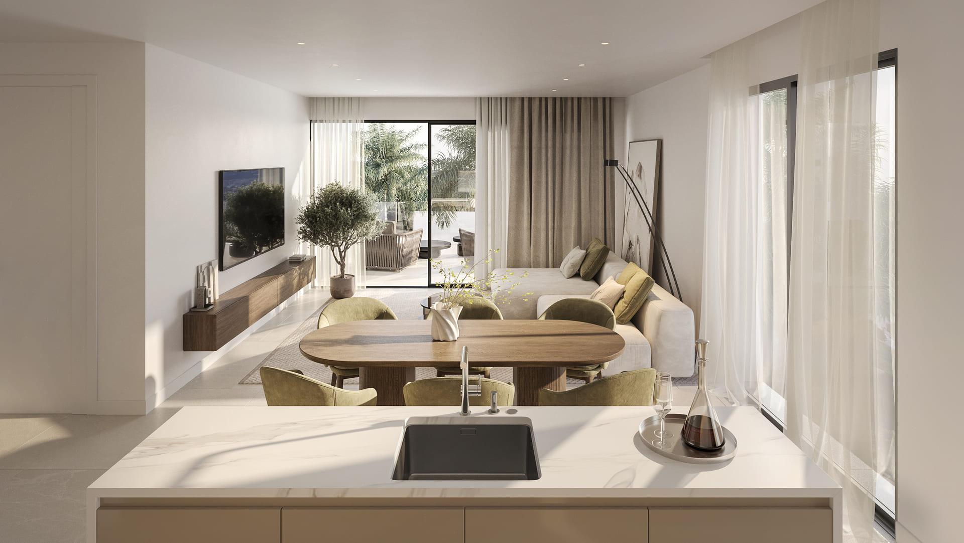Parking or garage area in new-build development, Azata Golf Estepona Oeste