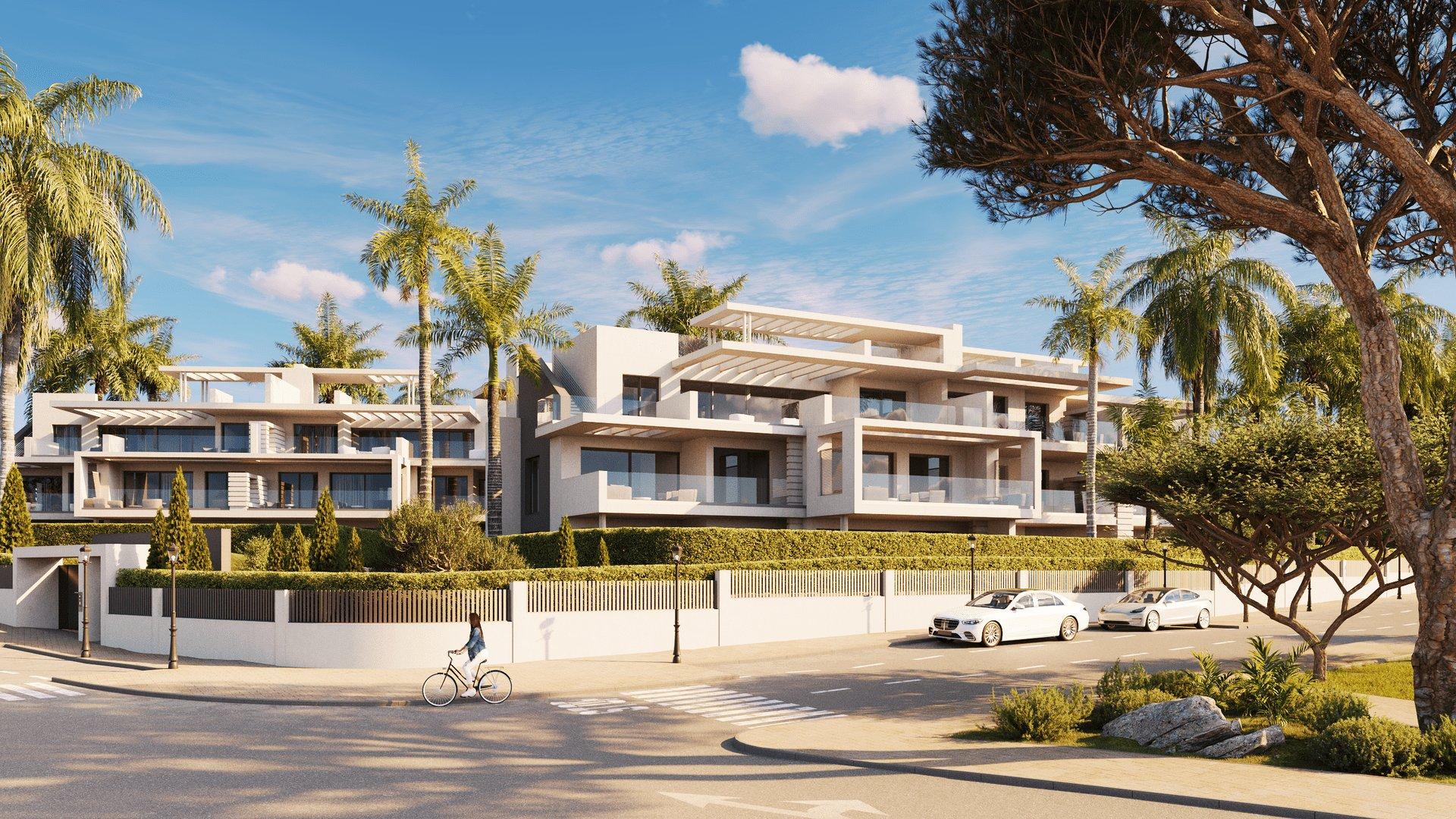 Second bathroom fixtures and tiling, new-build apartment, Azata Golf Estepona Oeste