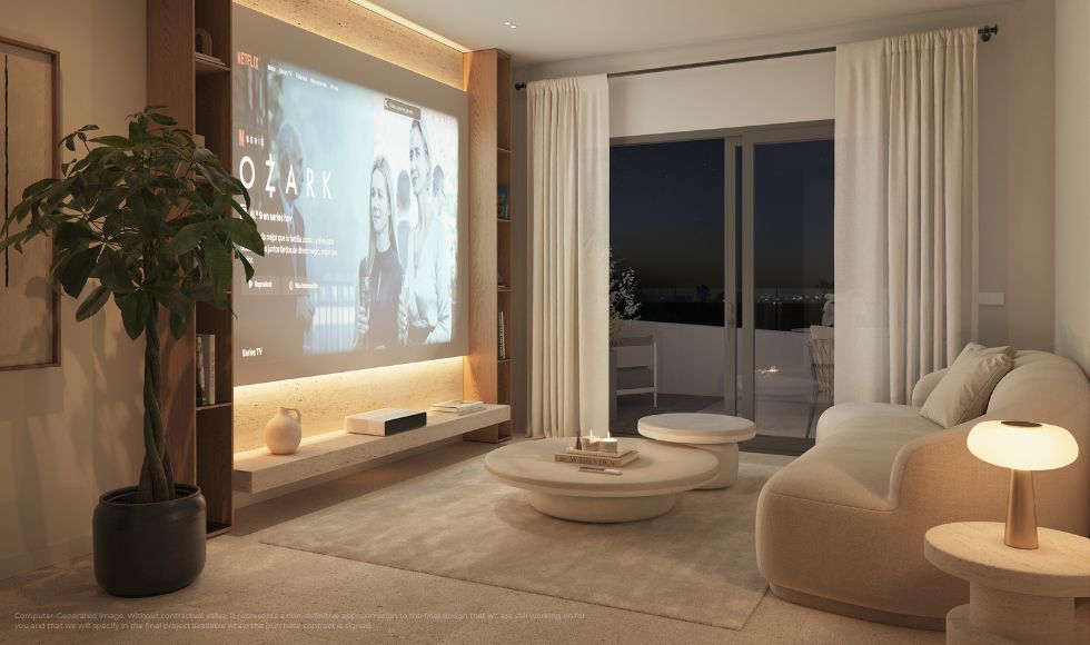 Second view of the penthouse interior, La Calerita