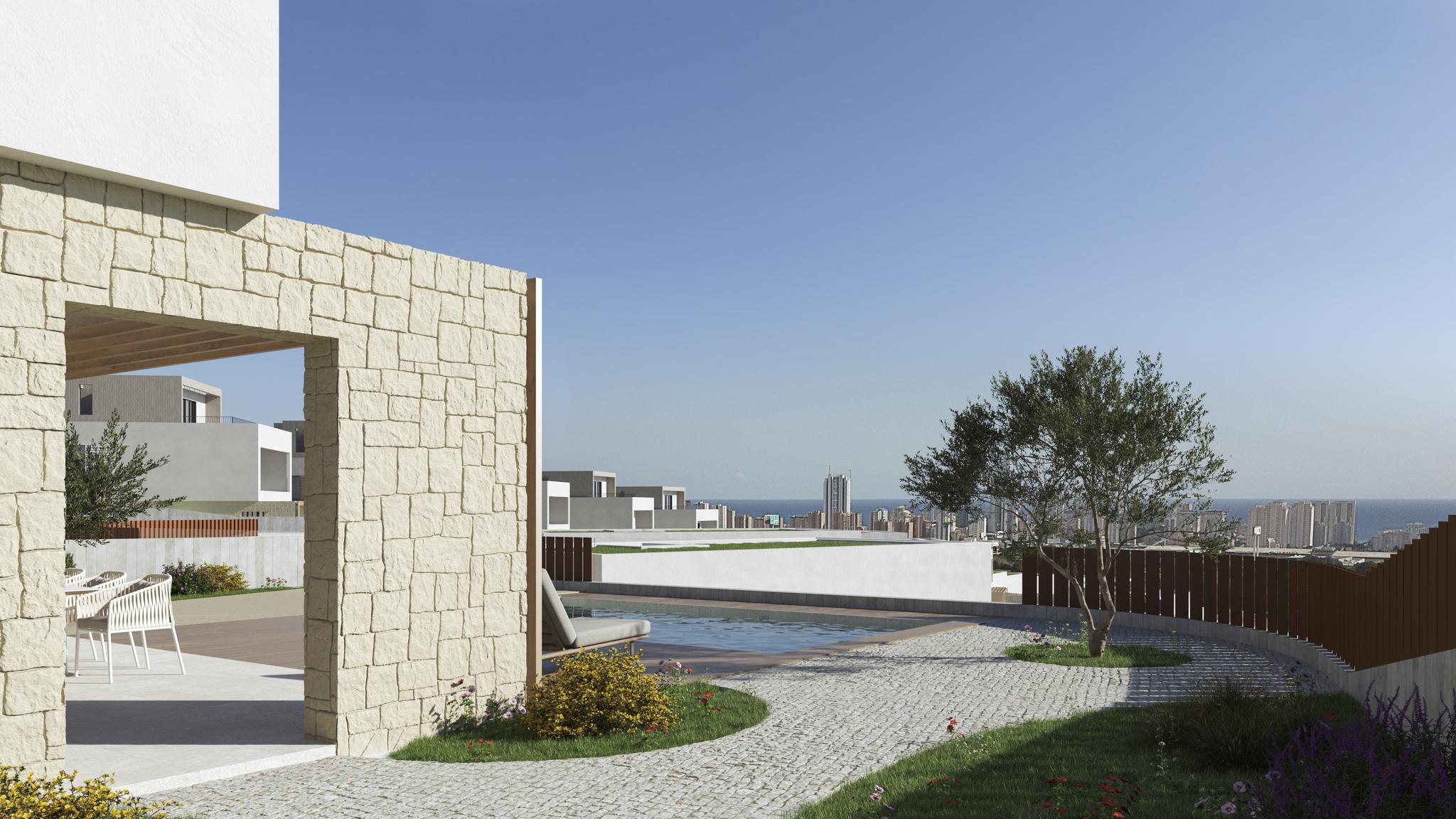 Kitchen in new-build villa, Camporrosso Village, Finestrat