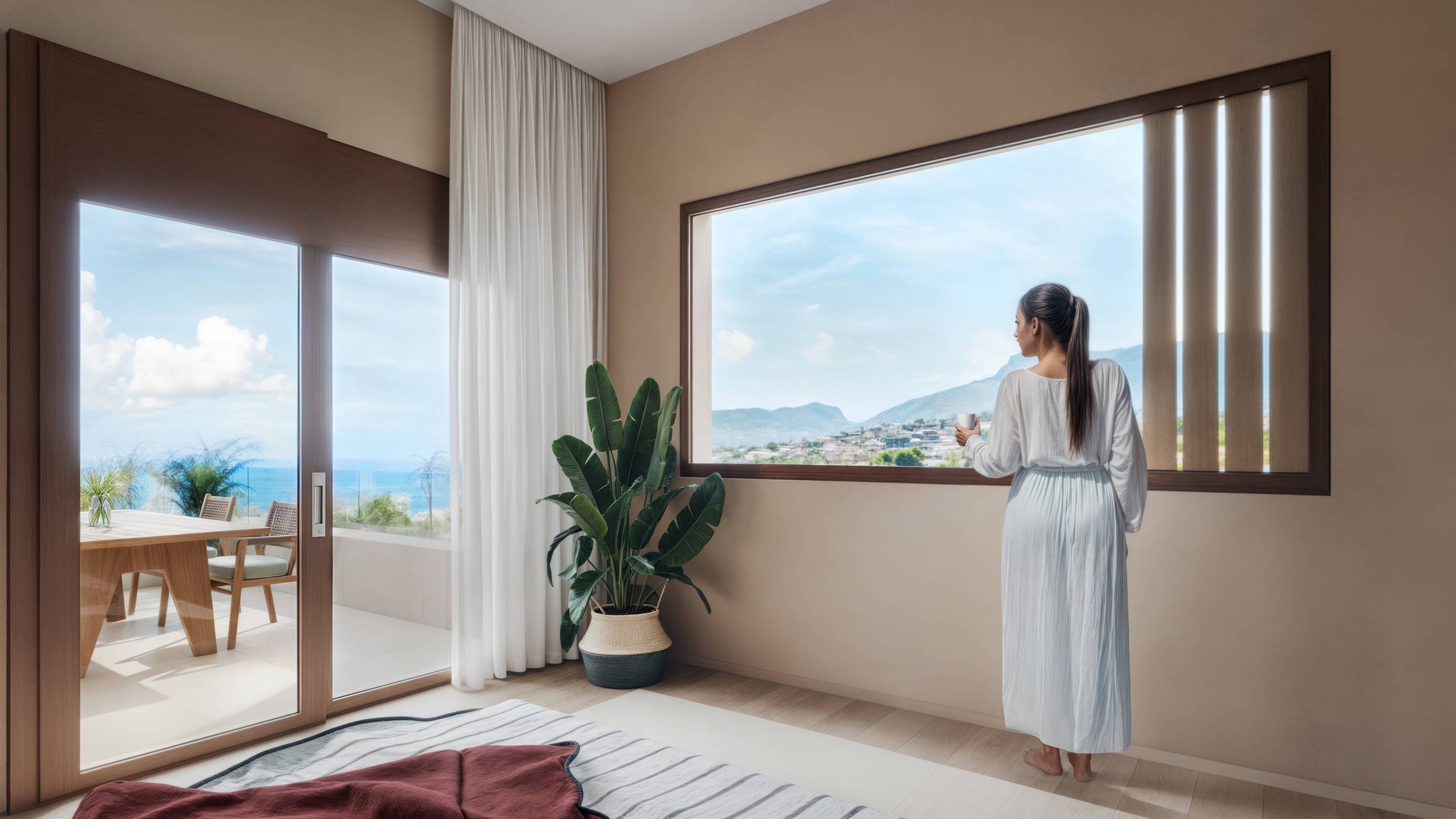 Hallway in 3-bedroom new-build villa, Cometa-Carrió, Calpe