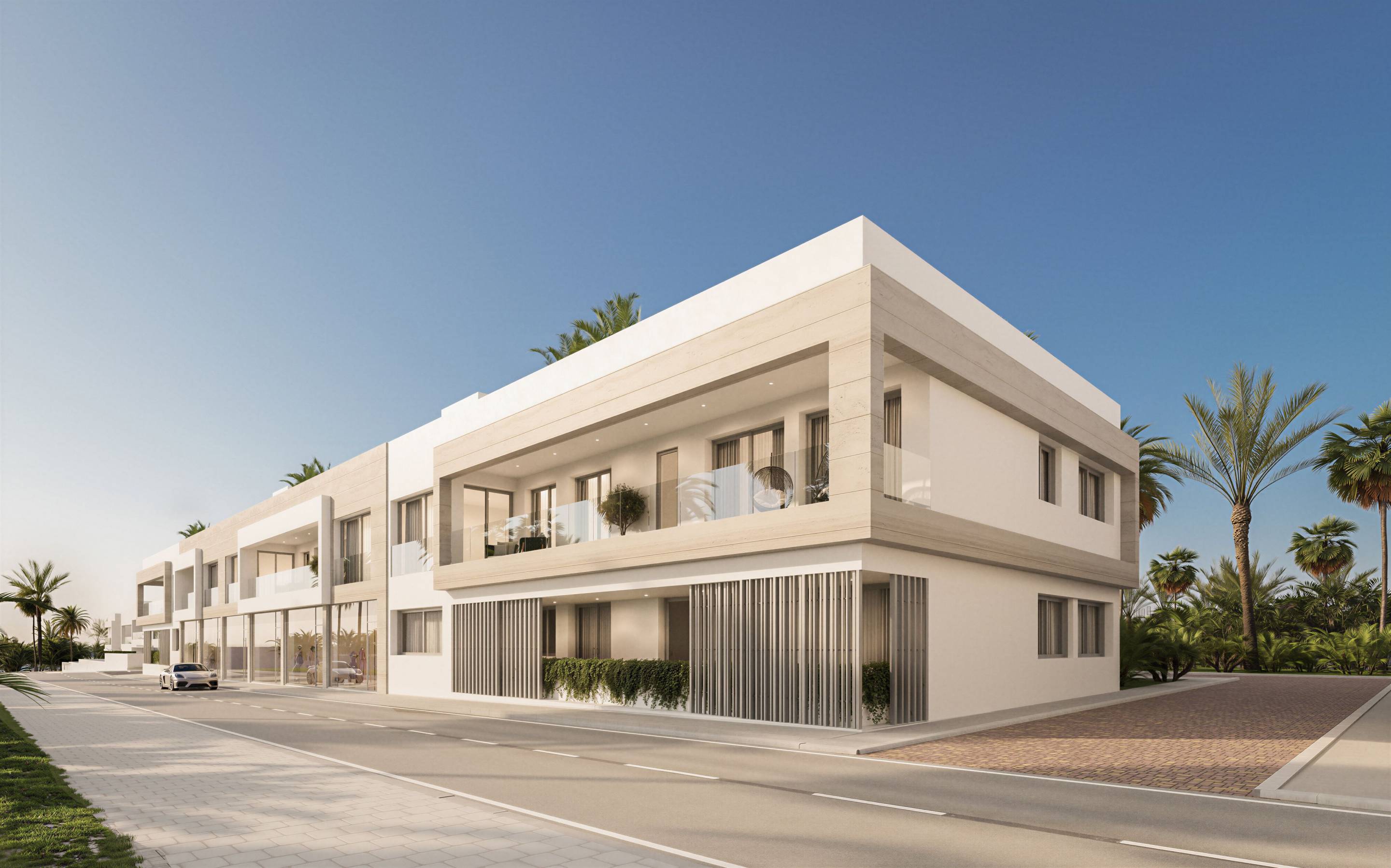 Hallway and entrance area in ground-floor bungalow, San Pedro, Marbella