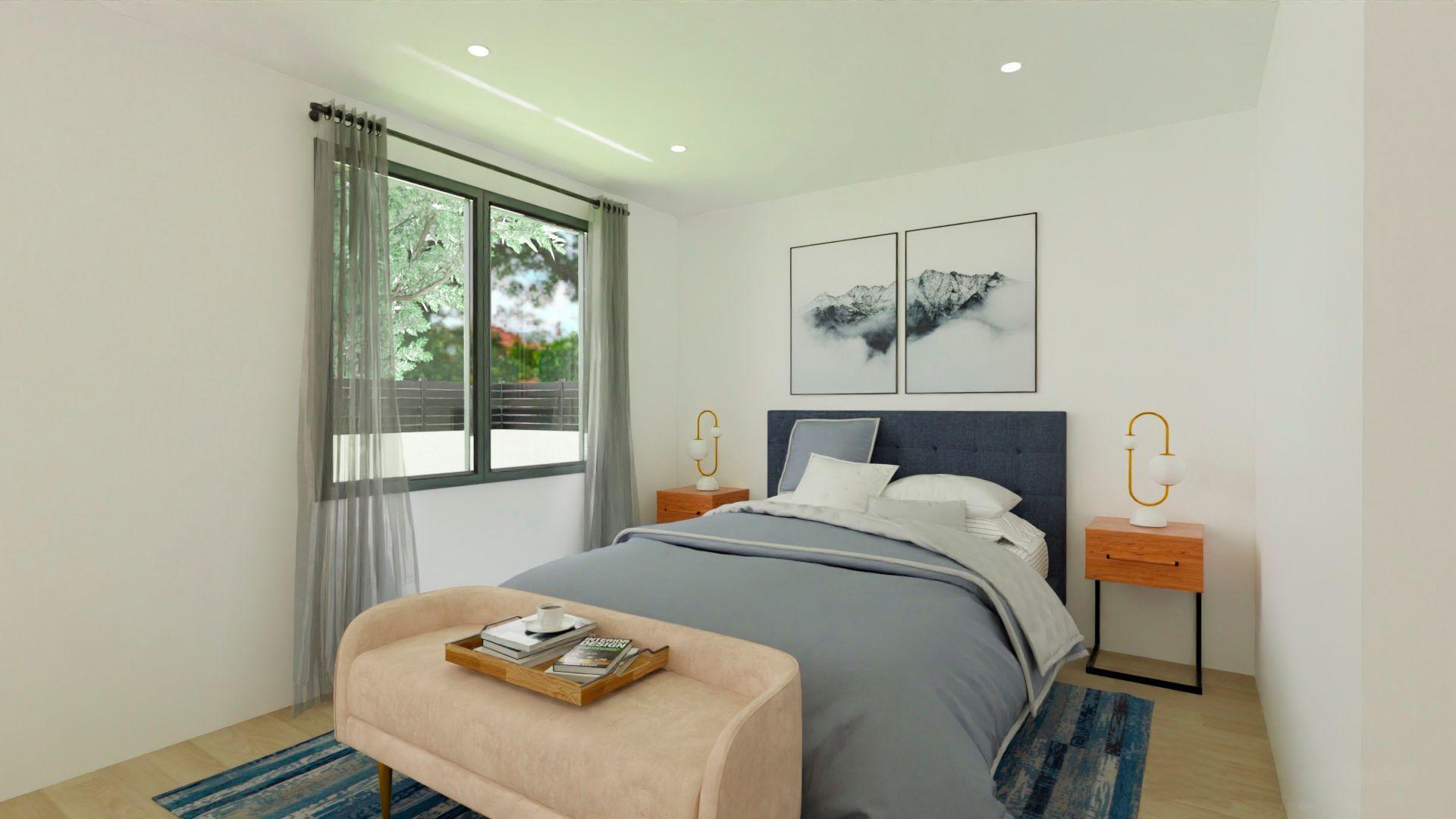 Open-plan living and dining area in 3-bedroom villa, La Montanosa