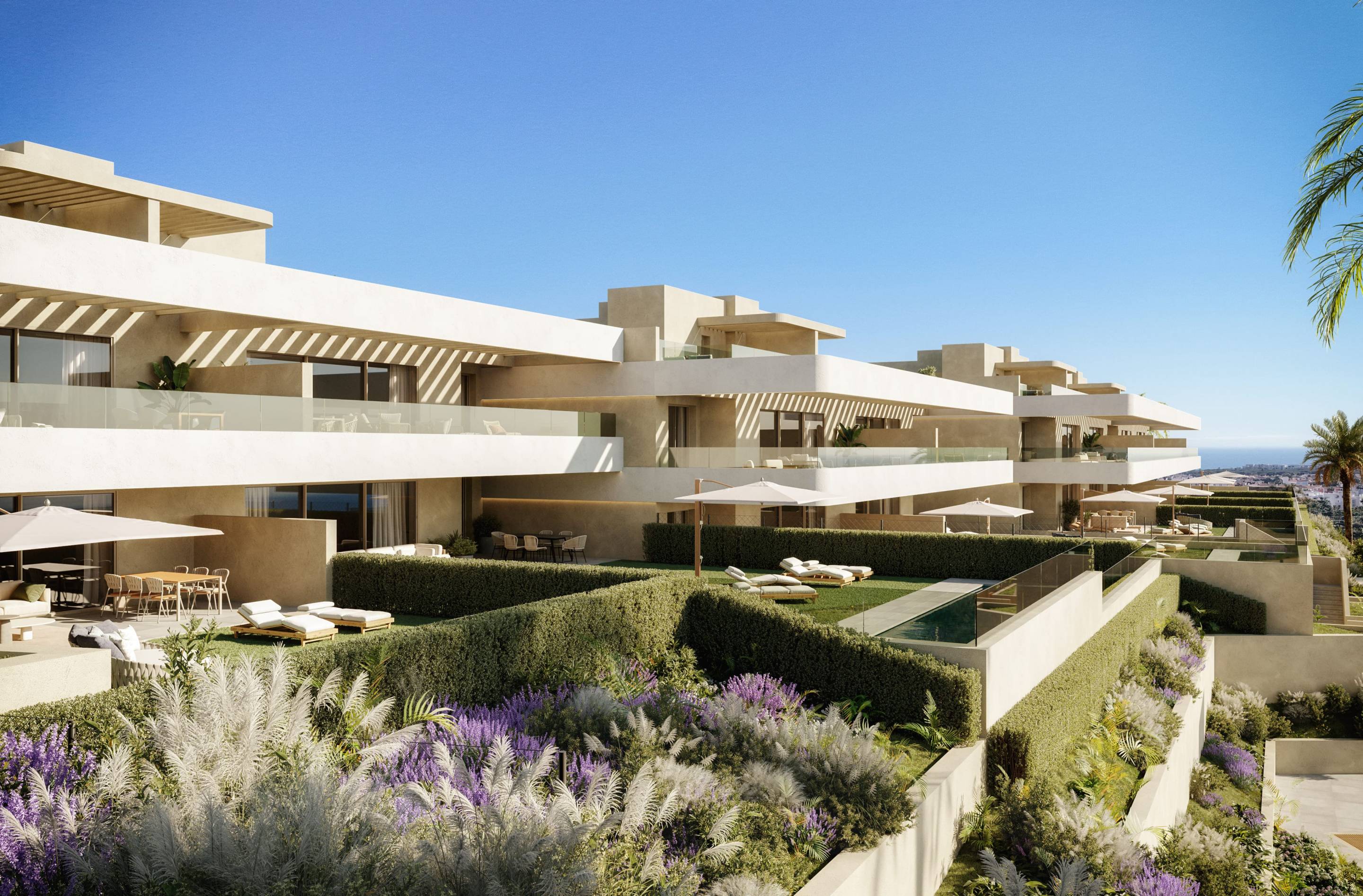 Entrance hallway in 3-bedroom new-build apartment, Estepona