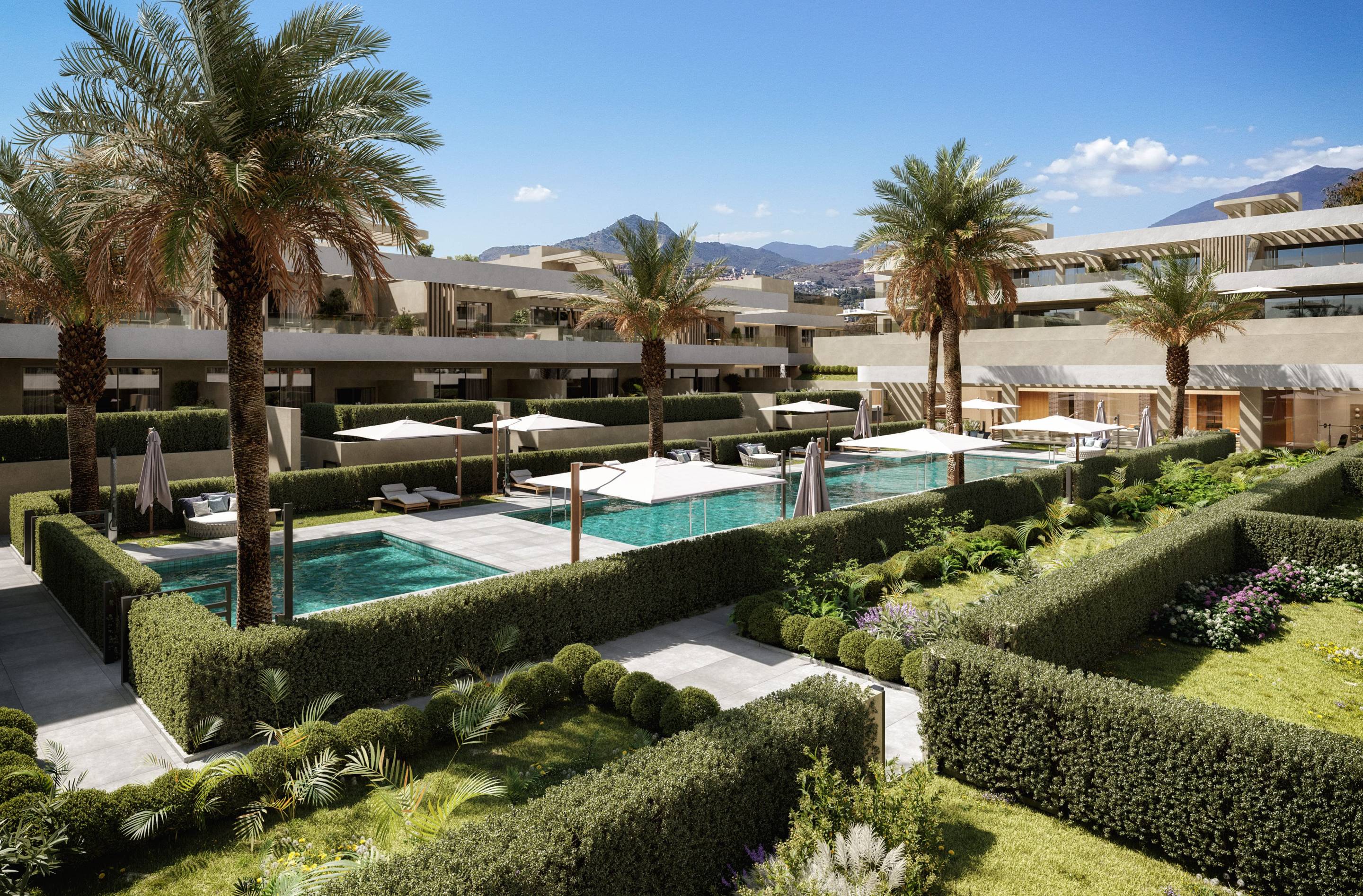 Second bedroom in 3-bedroom new-build apartment, Estepona