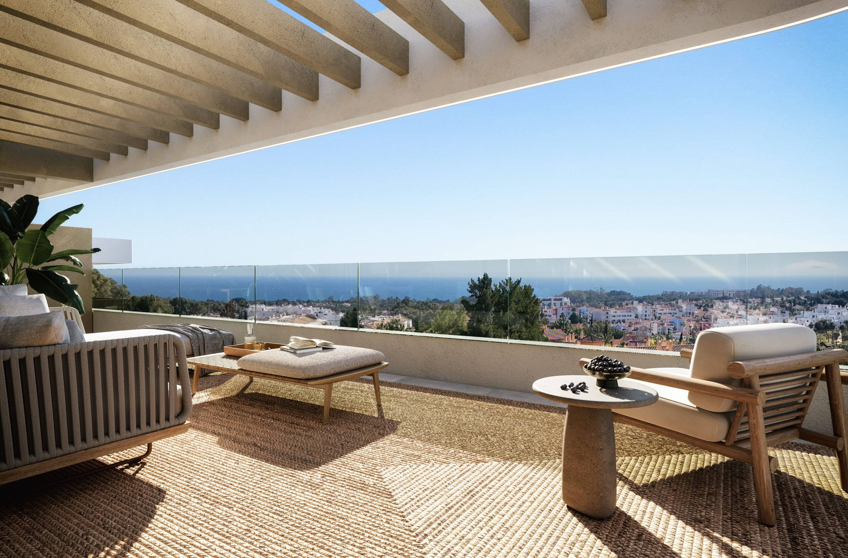 Bathroom in 3-bedroom new-build apartment, Estepona