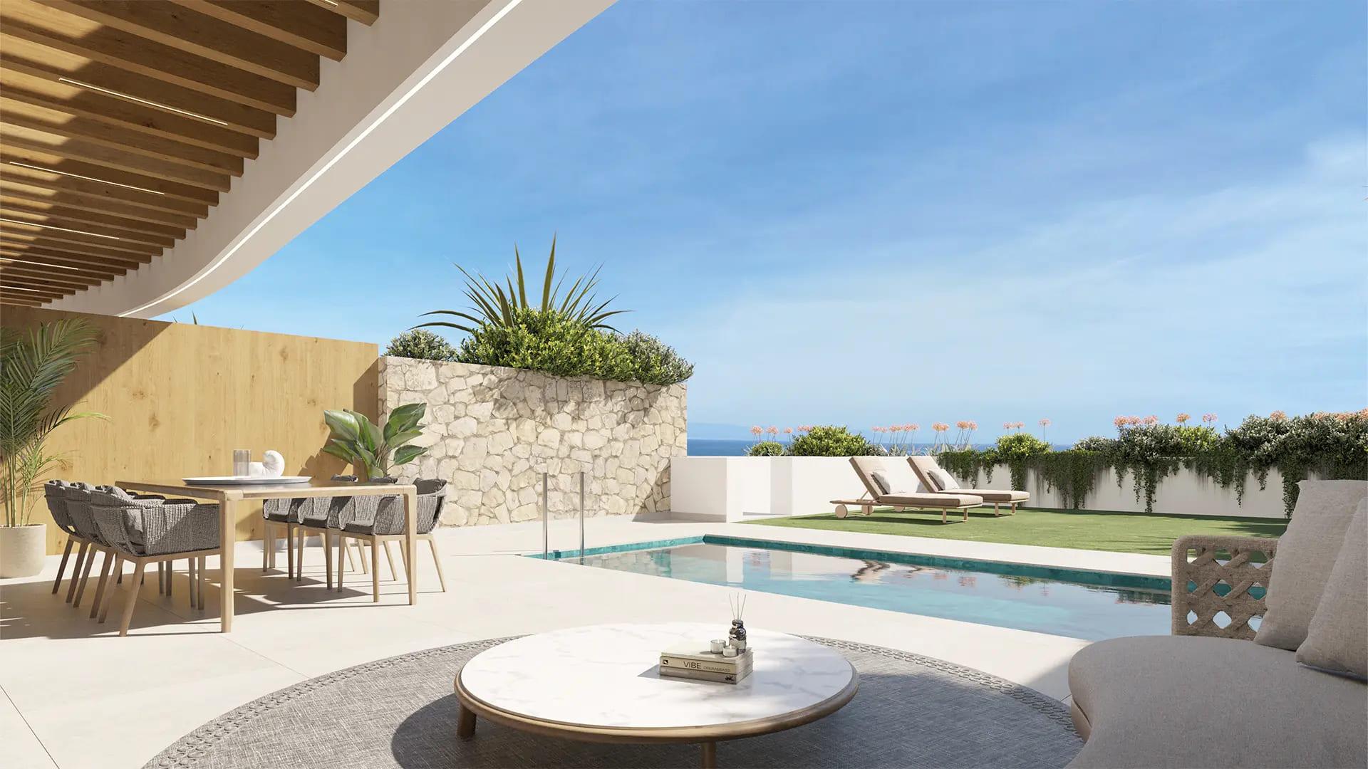 Bathroom in new-build penthouse, Calaburra, Mijas