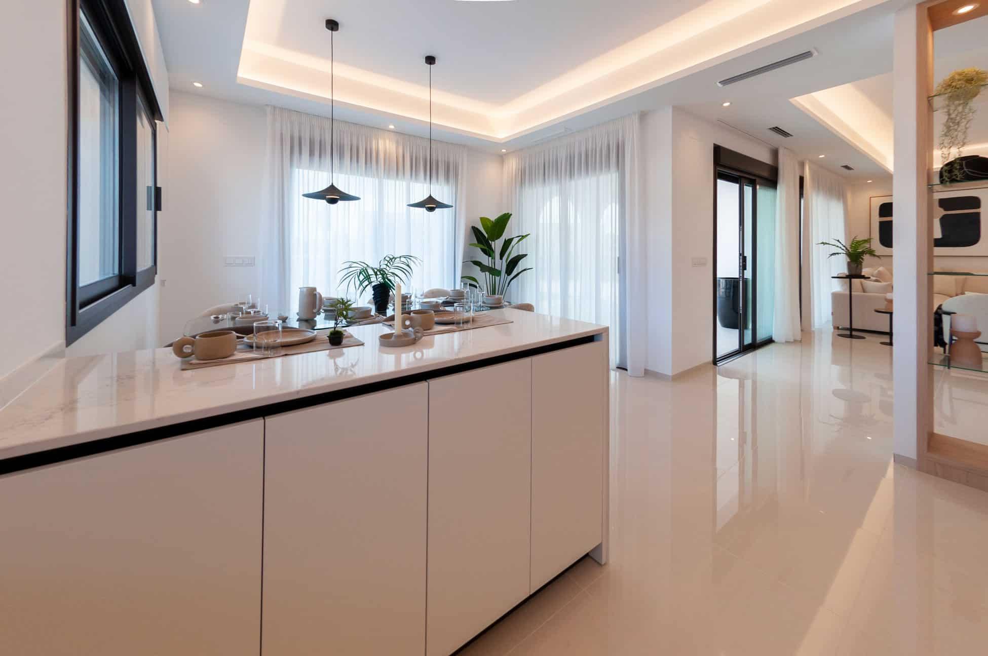 Window and natural light in living room, new-build villa, Centro de la Ciudad Quesada