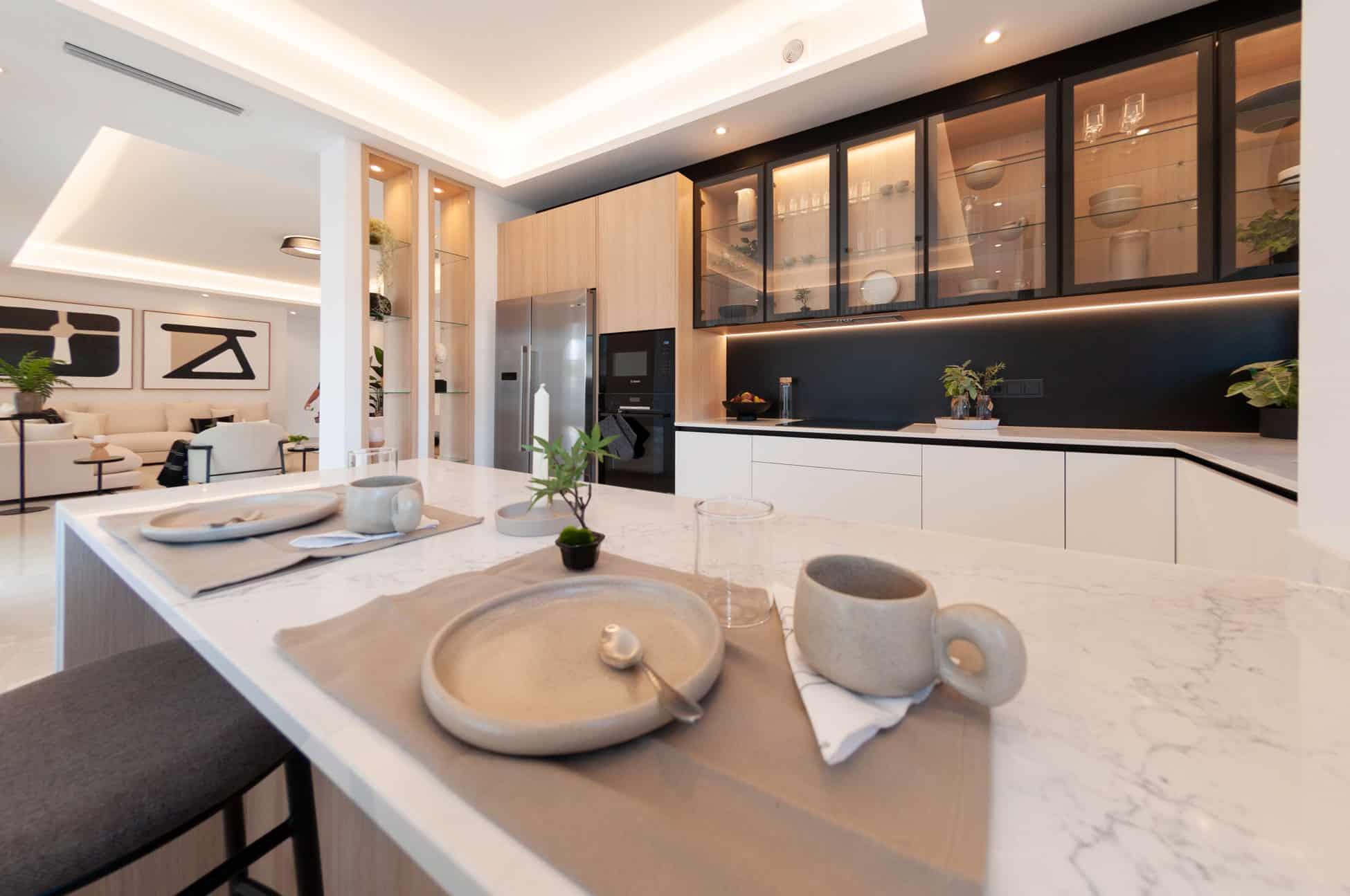 Open-plan living and dining area in 3-bedroom villa, Centro de la Ciudad Quesada