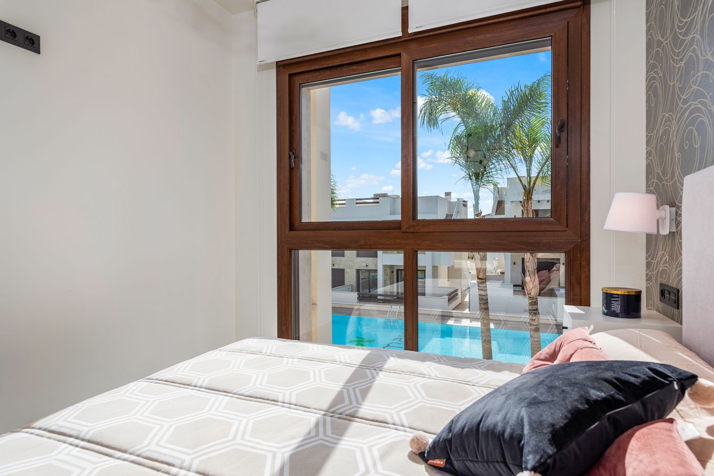 Bedroom with built-in storage in 2-bedroom apartment, Los Balcones