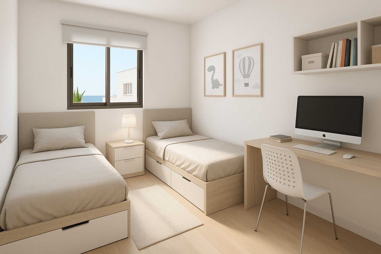 Bedroom in 2-bedroom penthouse, Centro