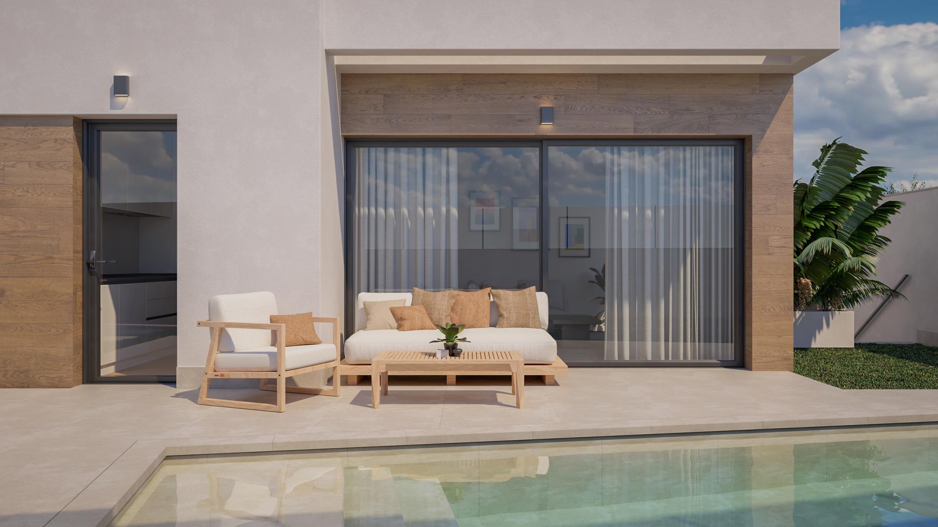 Solarium level of villa in Lo Romero Golf, Pilar De La Horadada