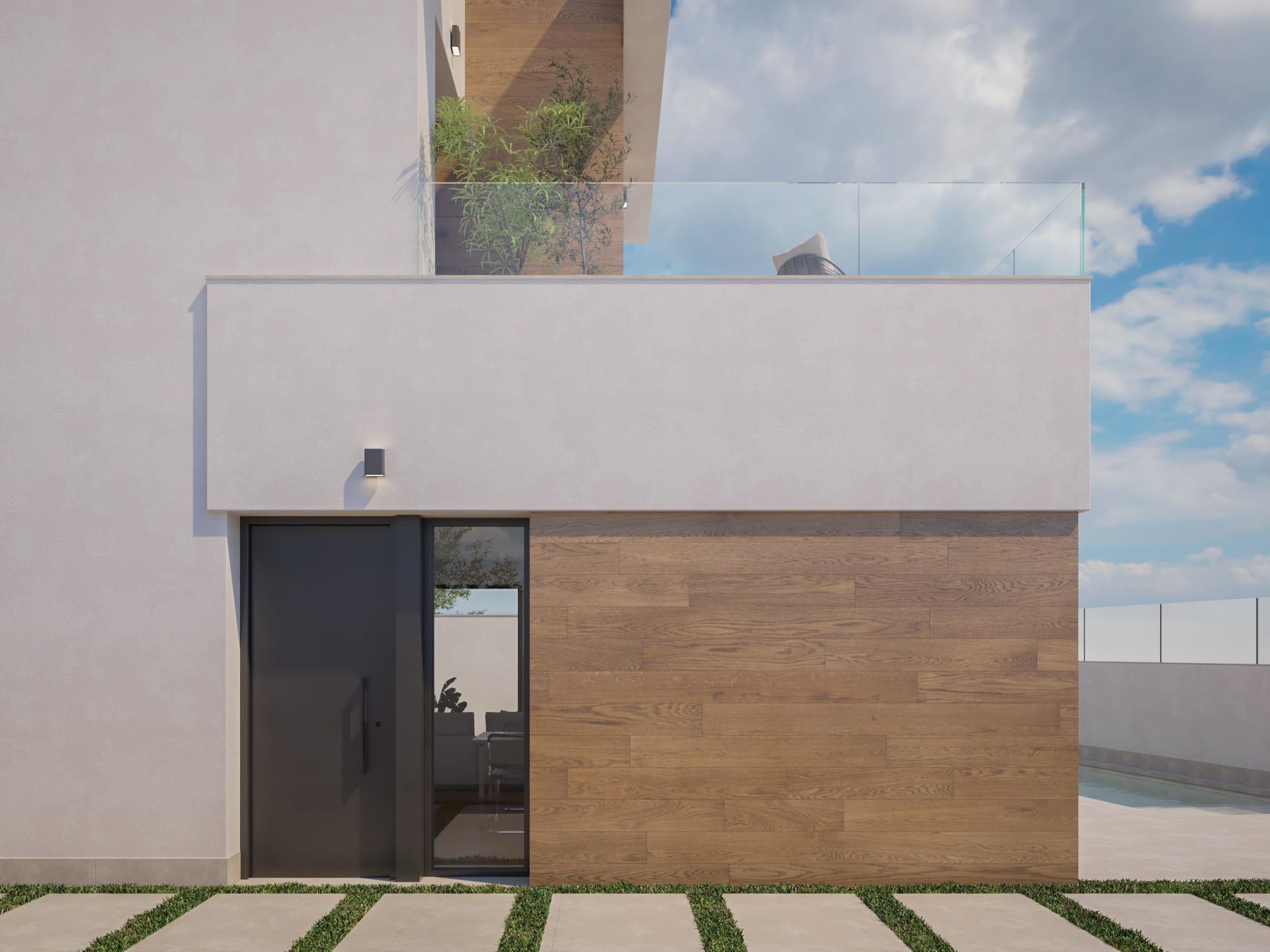 View from solarium of 2-bedroom villa in Lo Romero Golf